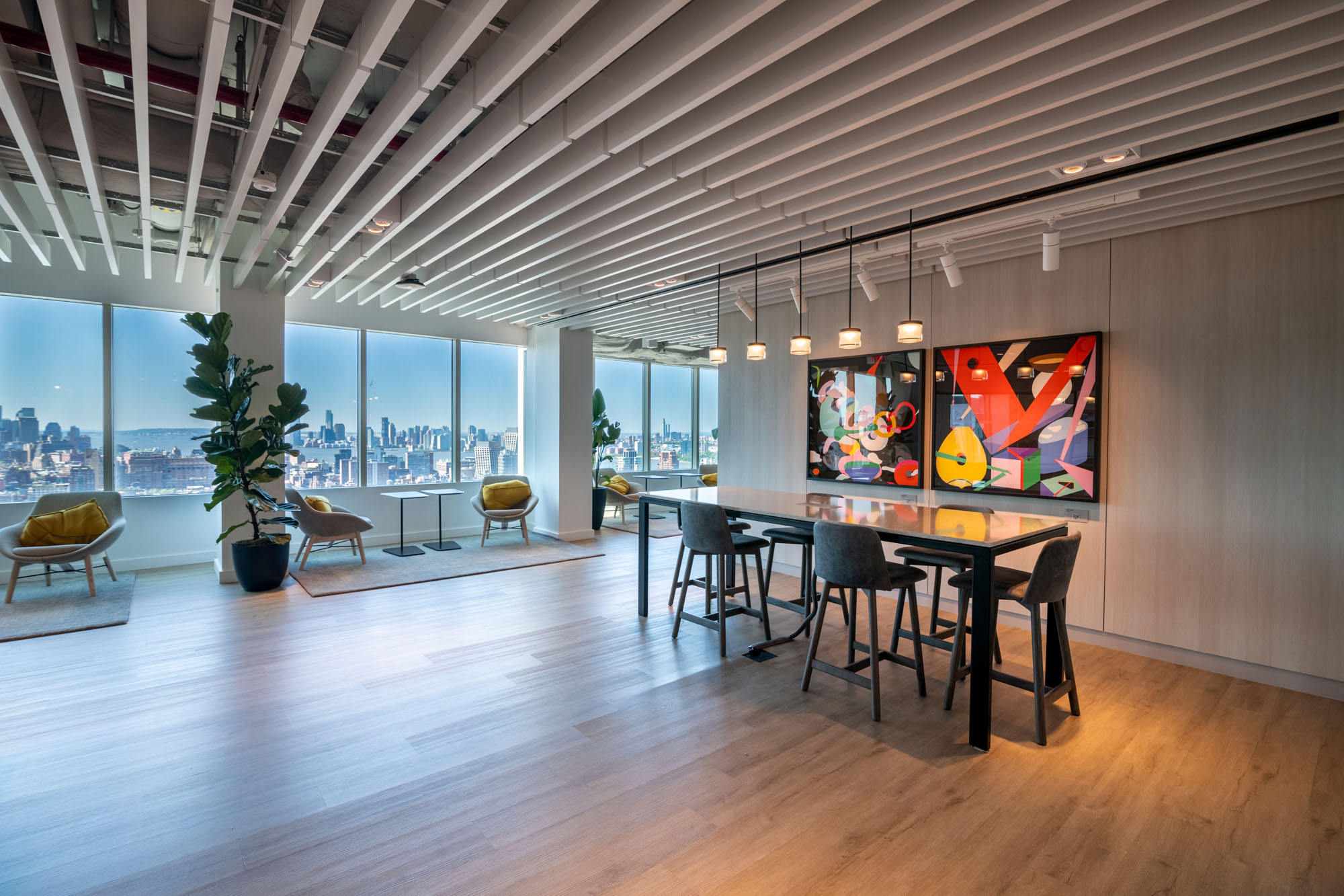 A common area at The Olivia in Manhattan, NYC.