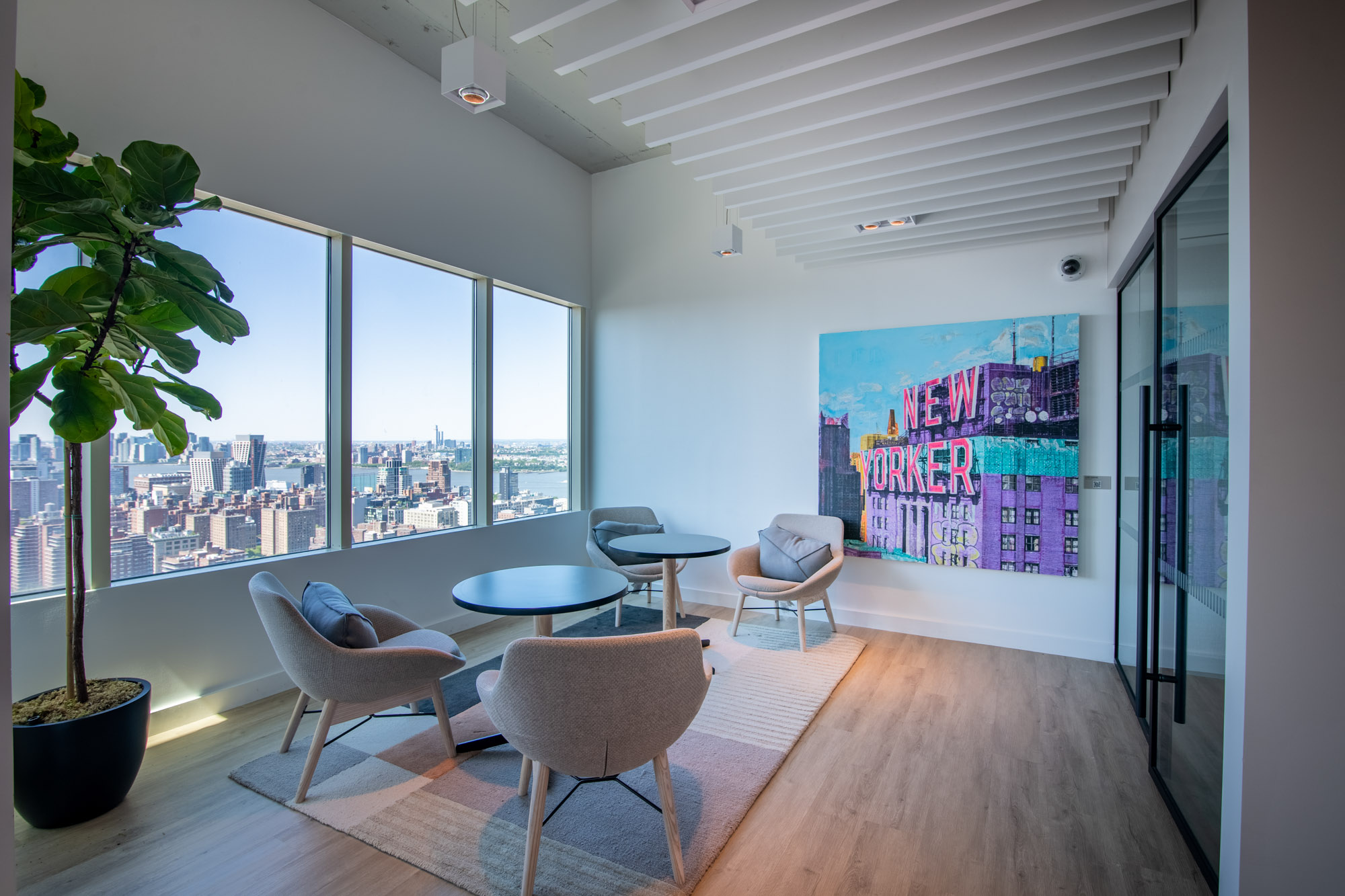 A common area at The Olivia in Manhattan, NYC.