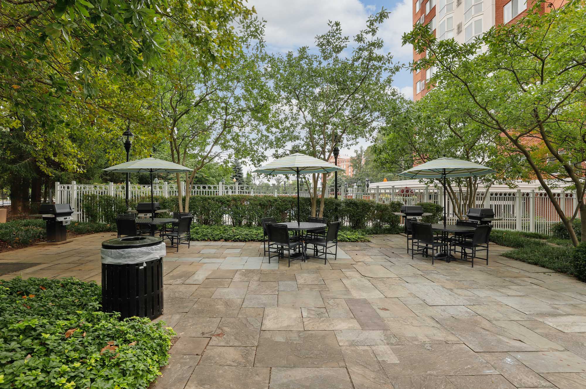 Courtyard at The Grand apartments in Washington, DC