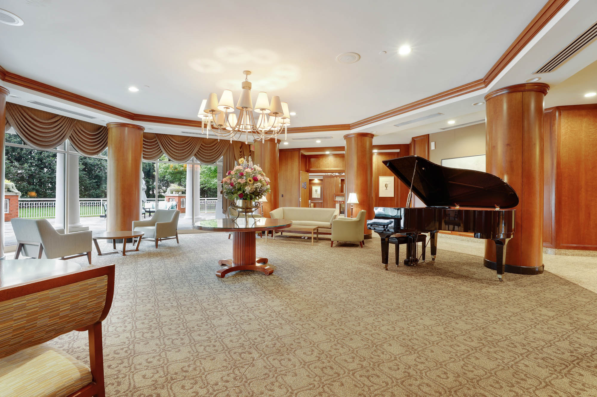 Ballroom at The Grand apartments in Washington, DC