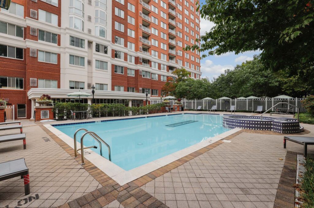 Pool at The Grand apartments in Washington, DC