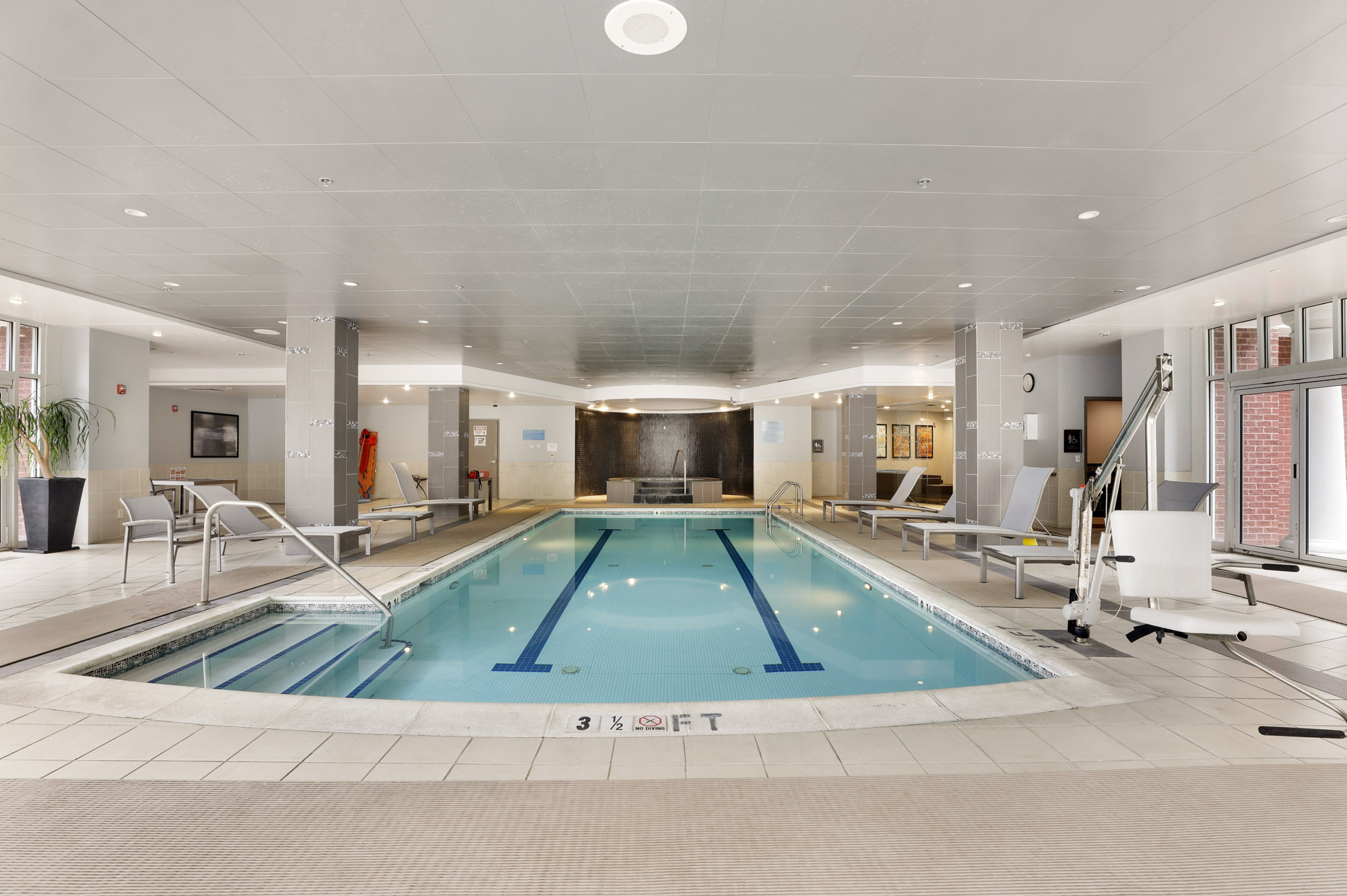 Indoor pool at The Grand apartments in Washington, DC