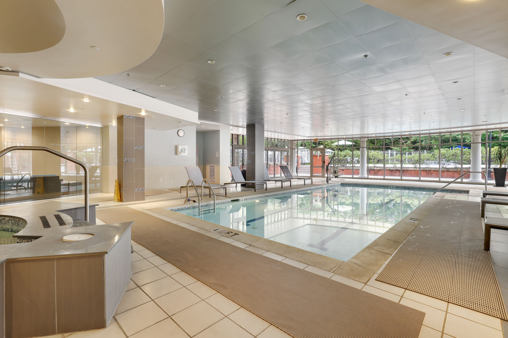 Indoor pool at The Grand apartments in Washington, DC