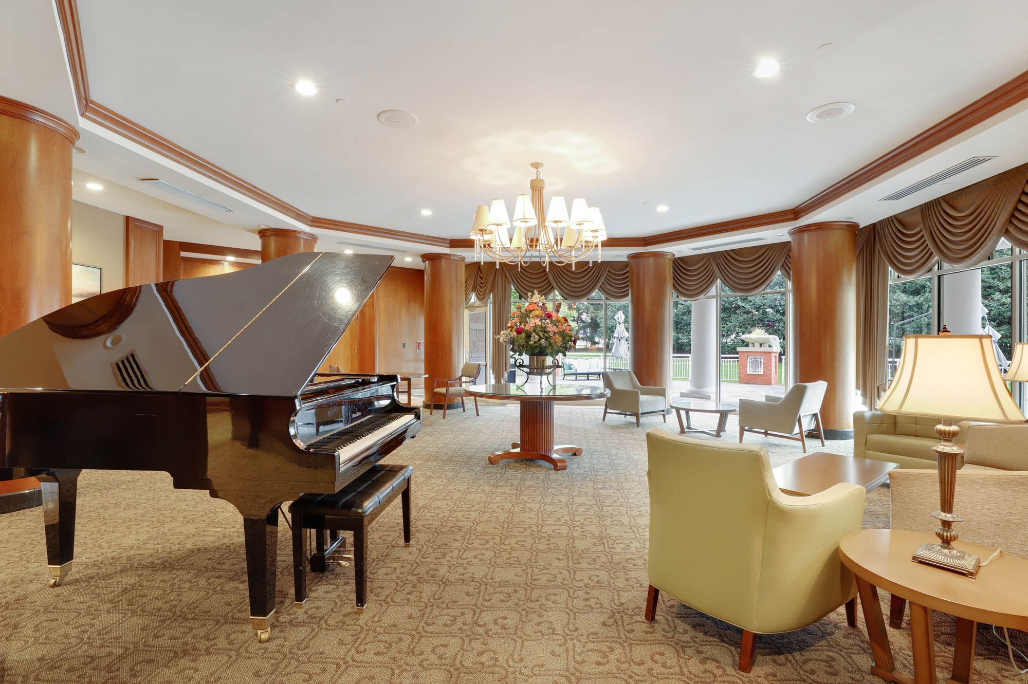 Ballroom at The Grand apartments in Washington, DC