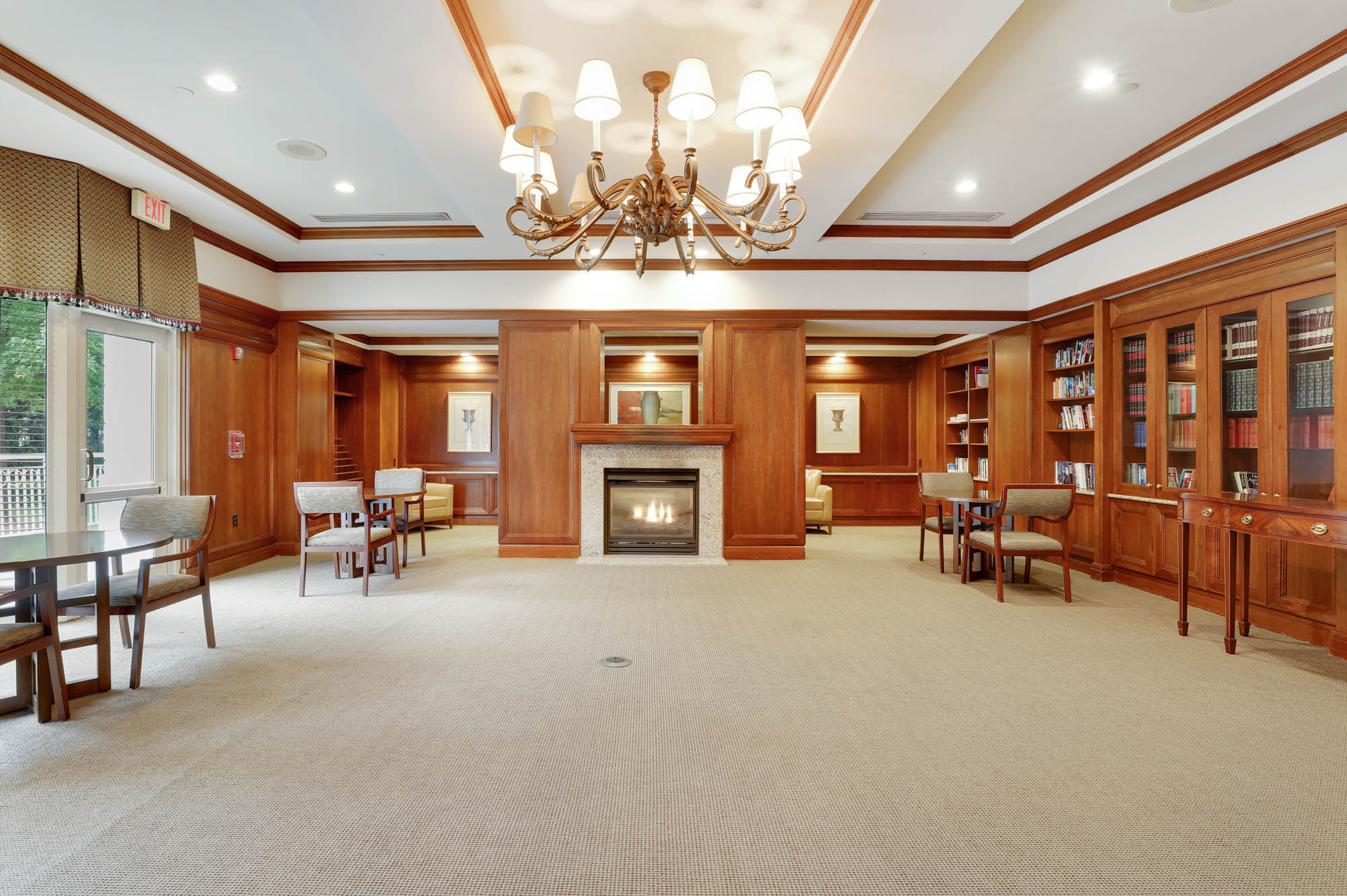 Ballroom at The Grand apartments in Washington, DC