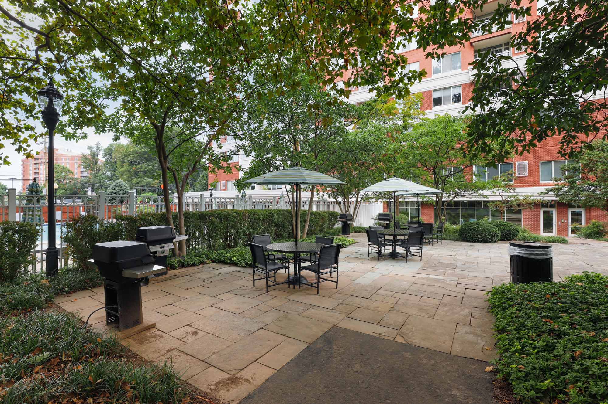 Courtyard at The Grand apartments in Washington, DC