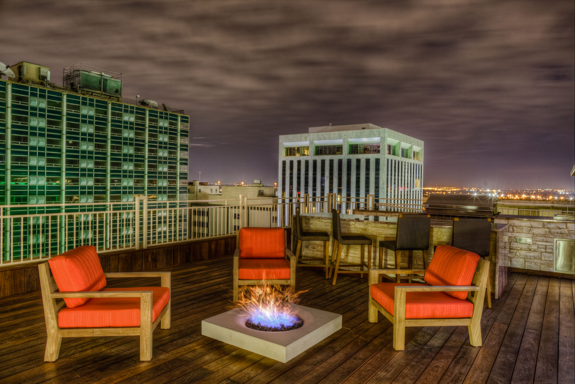 Resident Lounge at The Continental in Dallas, TX