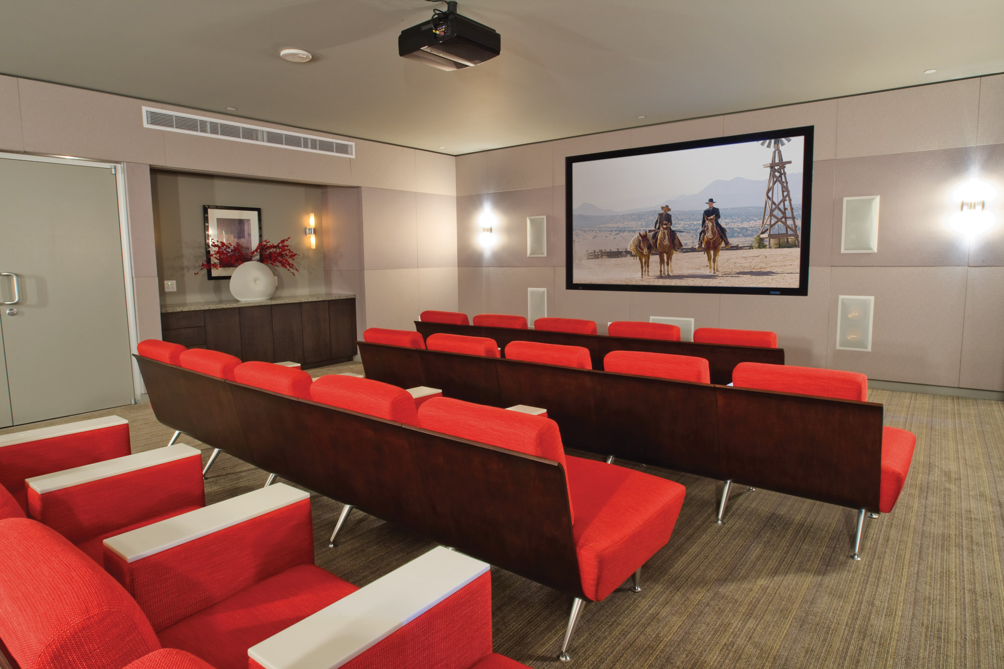 Indoor movie theater at The Element