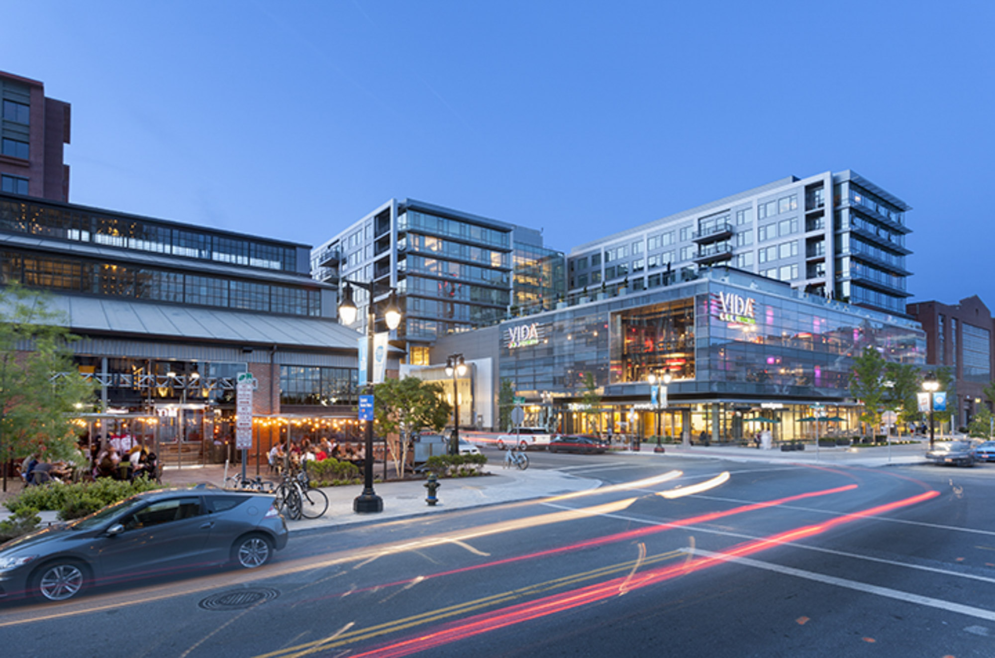 The street view of Twelve12 apartments in Navy Yard, Washington DC.