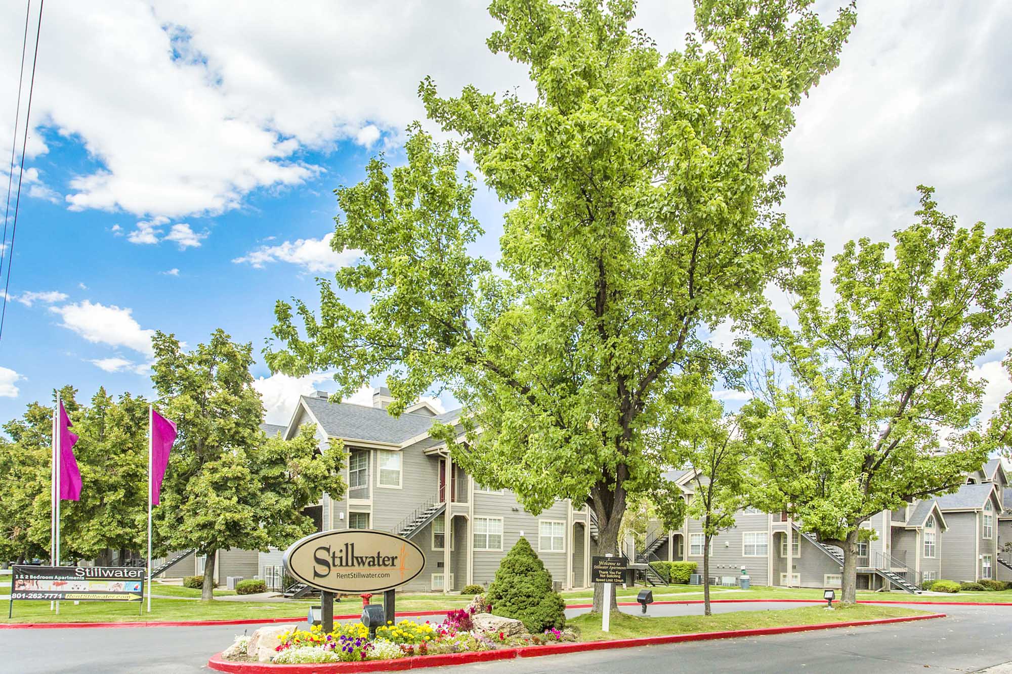 The sign at Stillwater apartments in Murray, Utah.