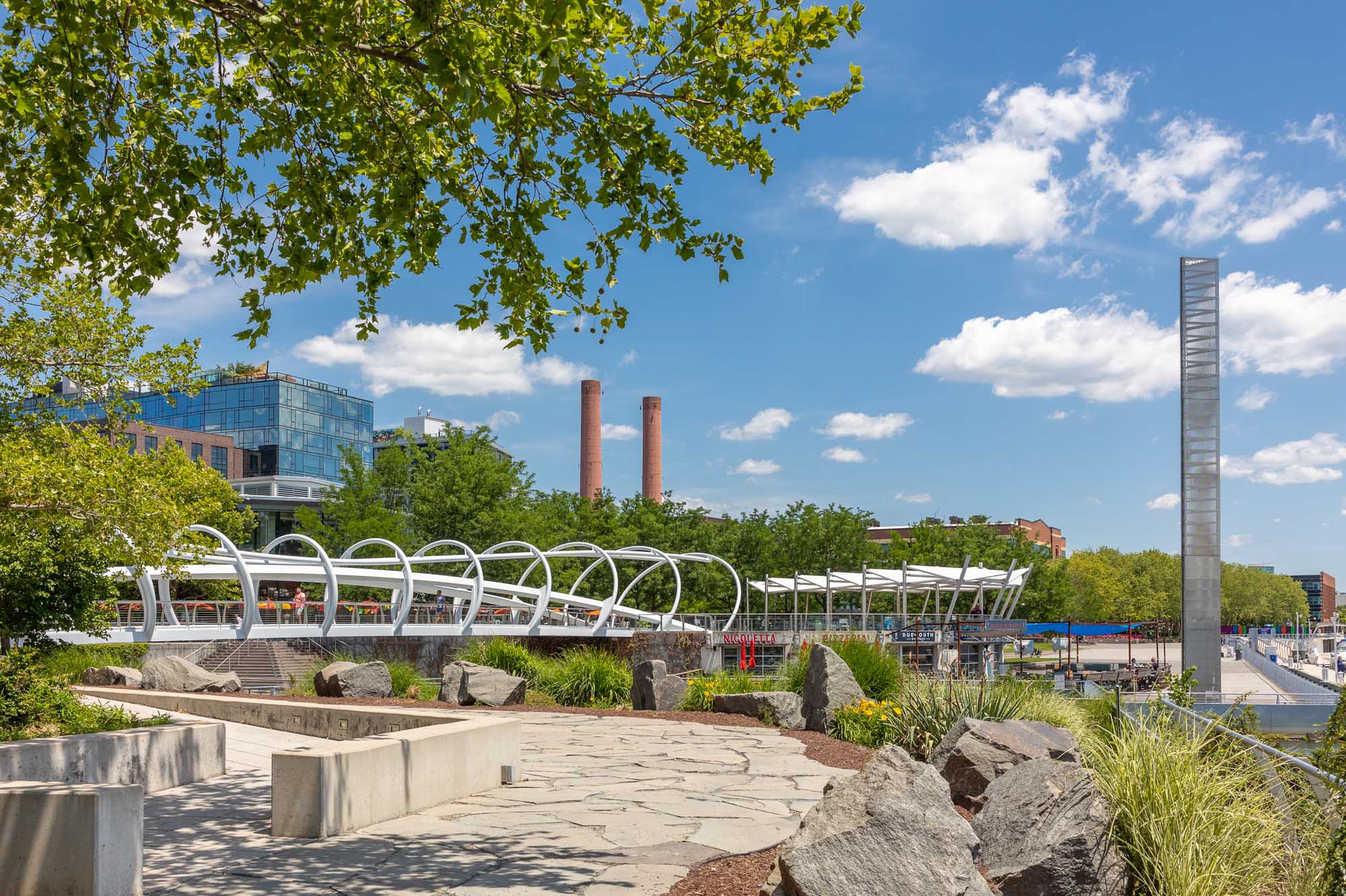 An image of Vela apartments neighborhood, The Yards, in Washington, DC.