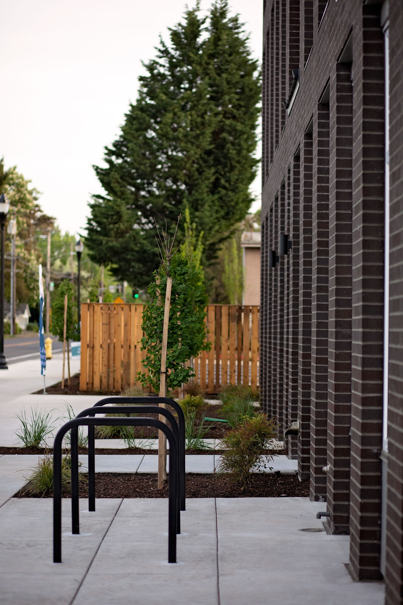 The bike racks at Verso apartments in Beaverton, Oregon.