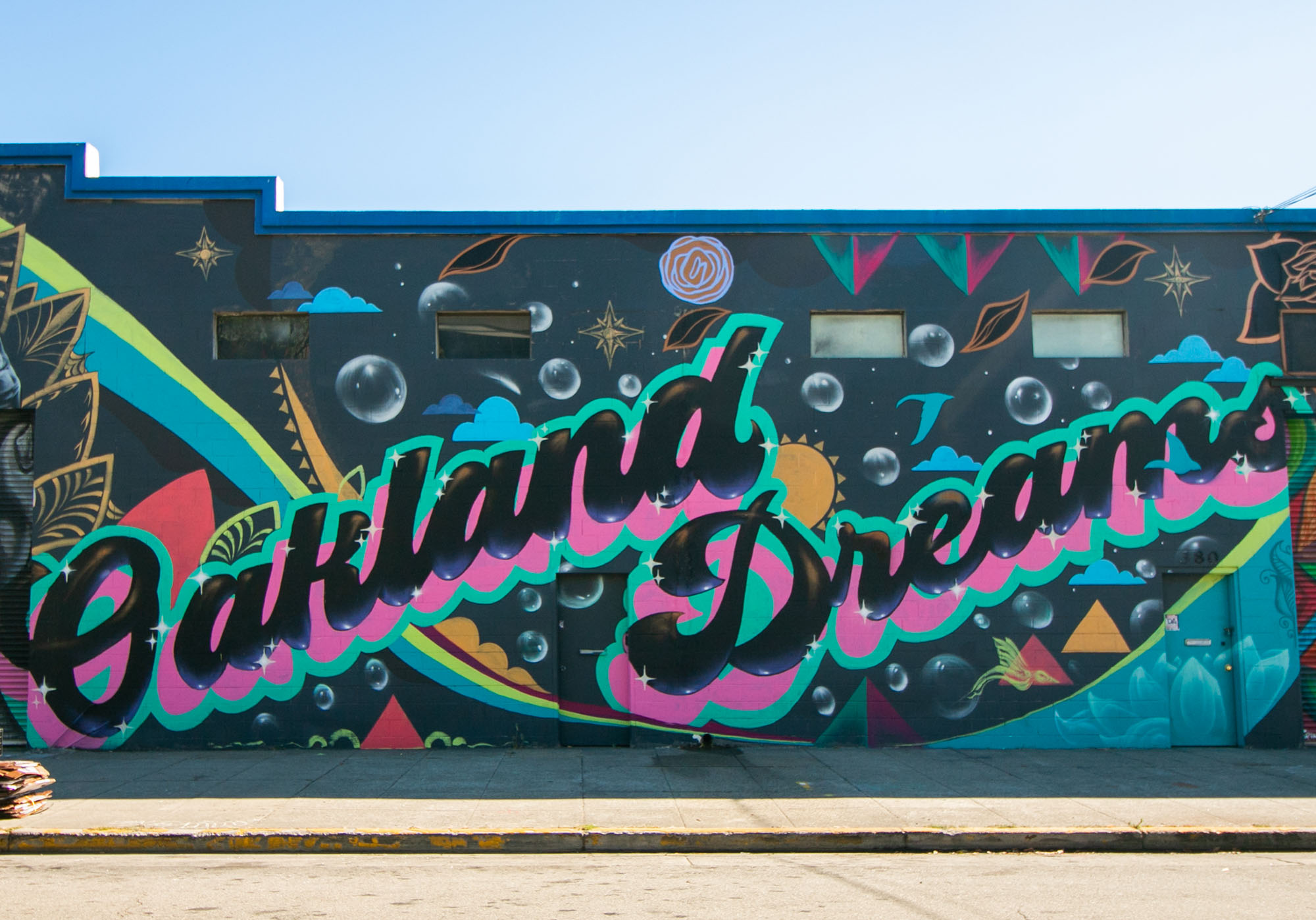 A mural in Webster Elevan's neighborhood in San Francisco.