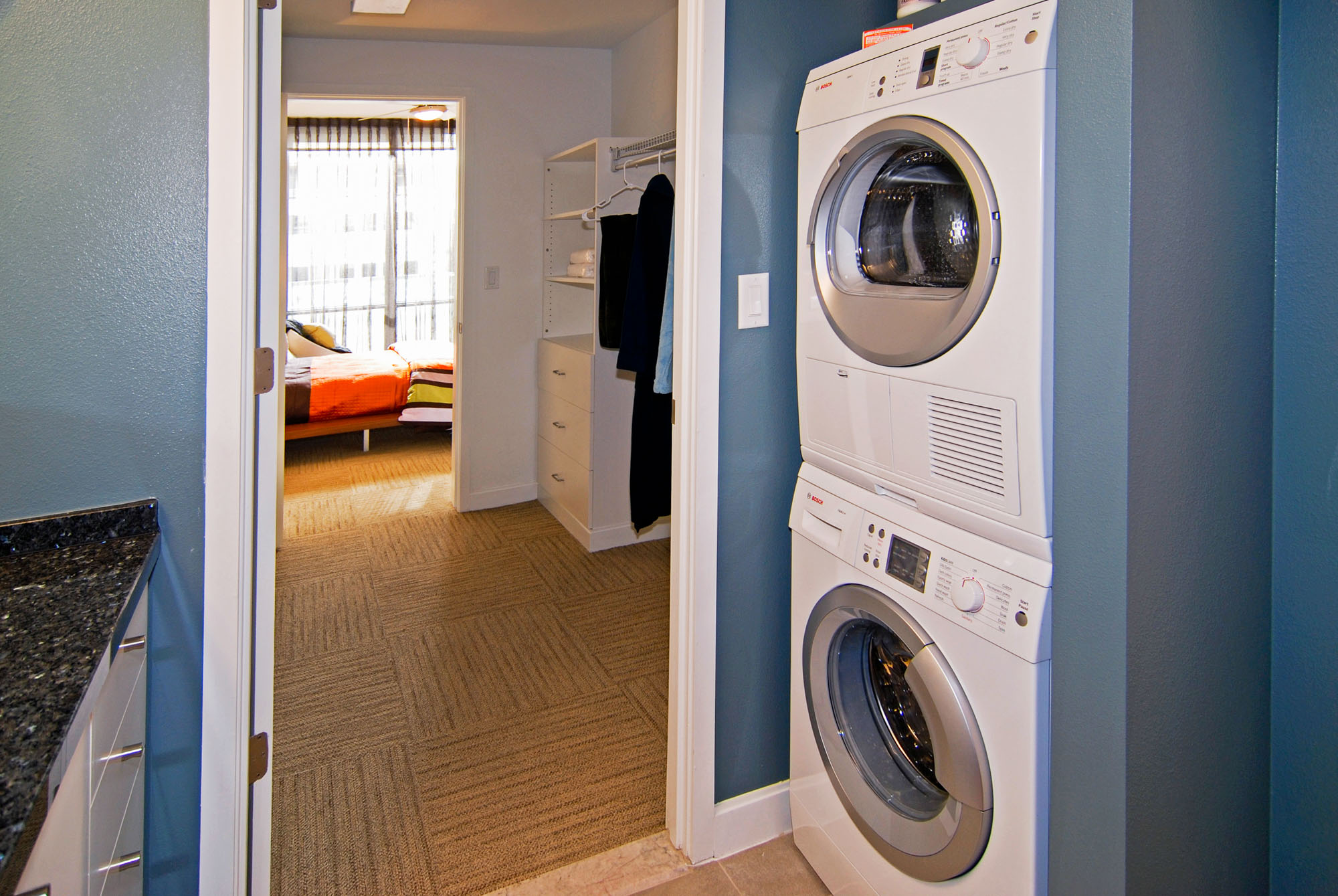 Stackable washer and dryer