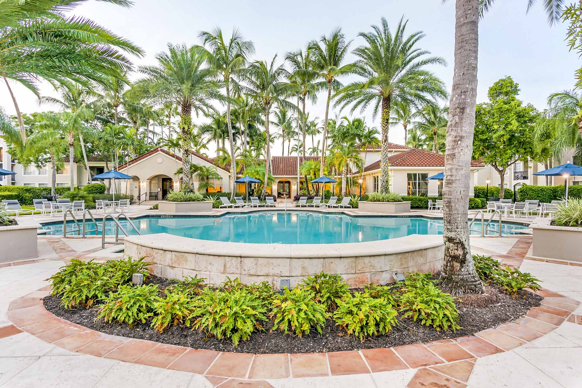A pool at the Miramar Lakes apartments in Fort Lauderdale, FL