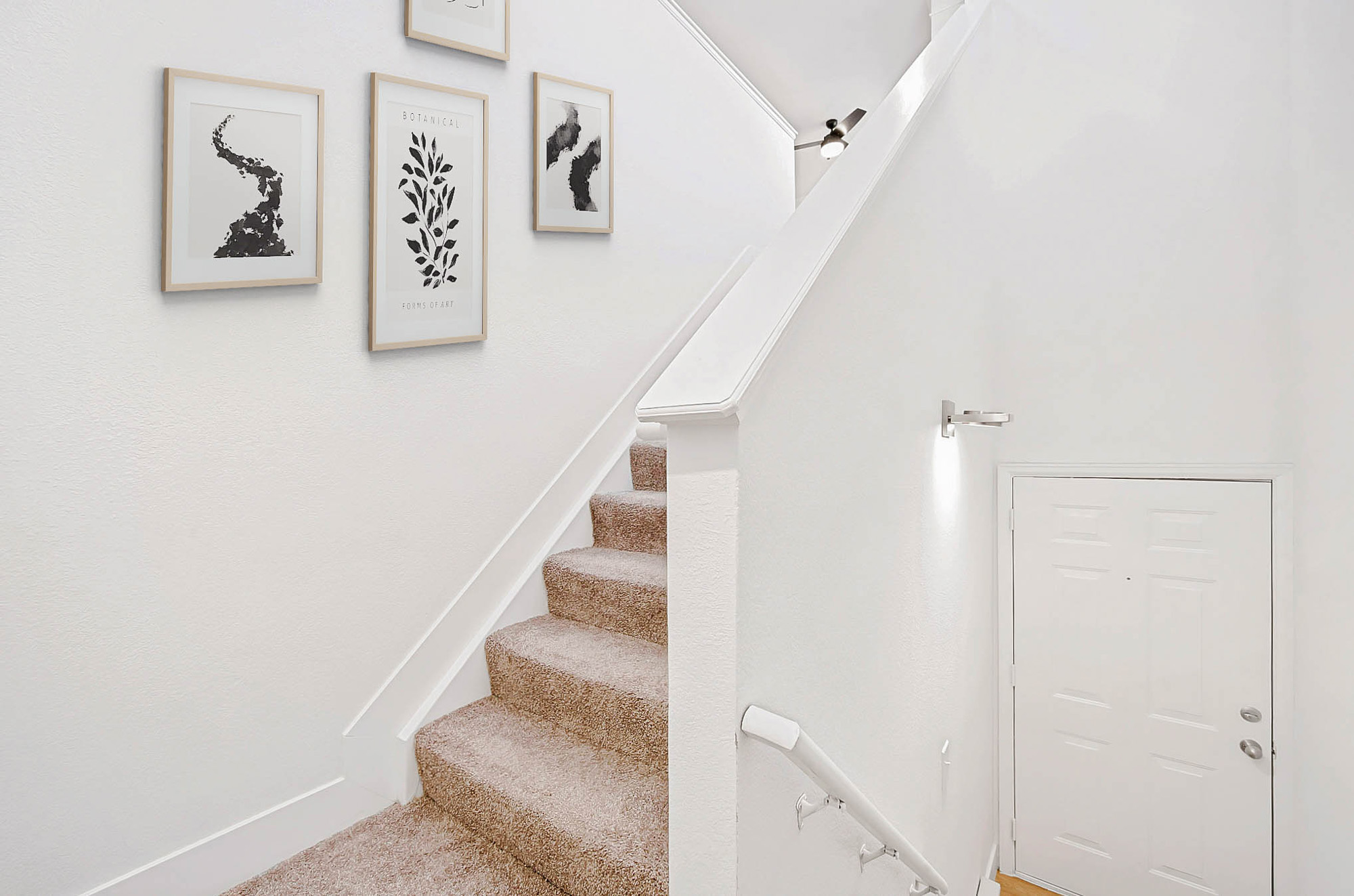 The entrance in an apartment at The Village at Legacy Ridge near Denver, Colorado.