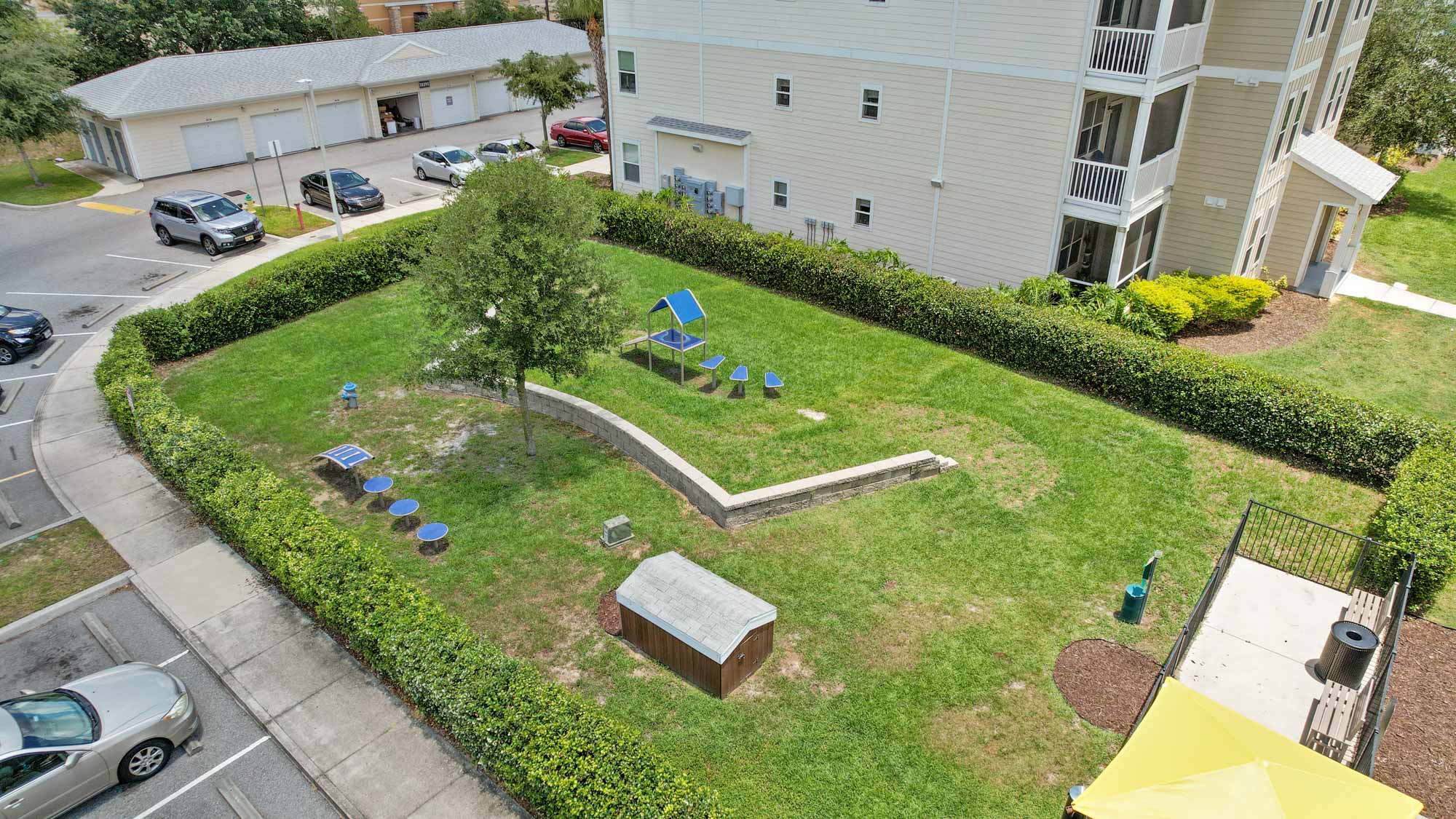 The dog park at Domain apartments in Kissimmee, Florida.