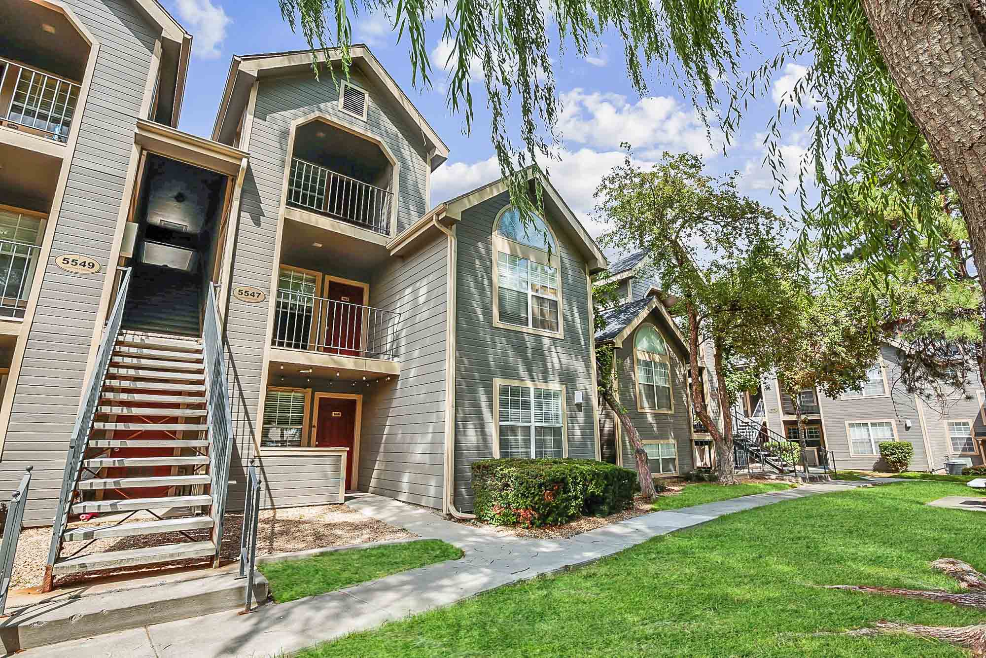 The exterior of an apartment building at Stillwater near Salt Lake City, Utah.