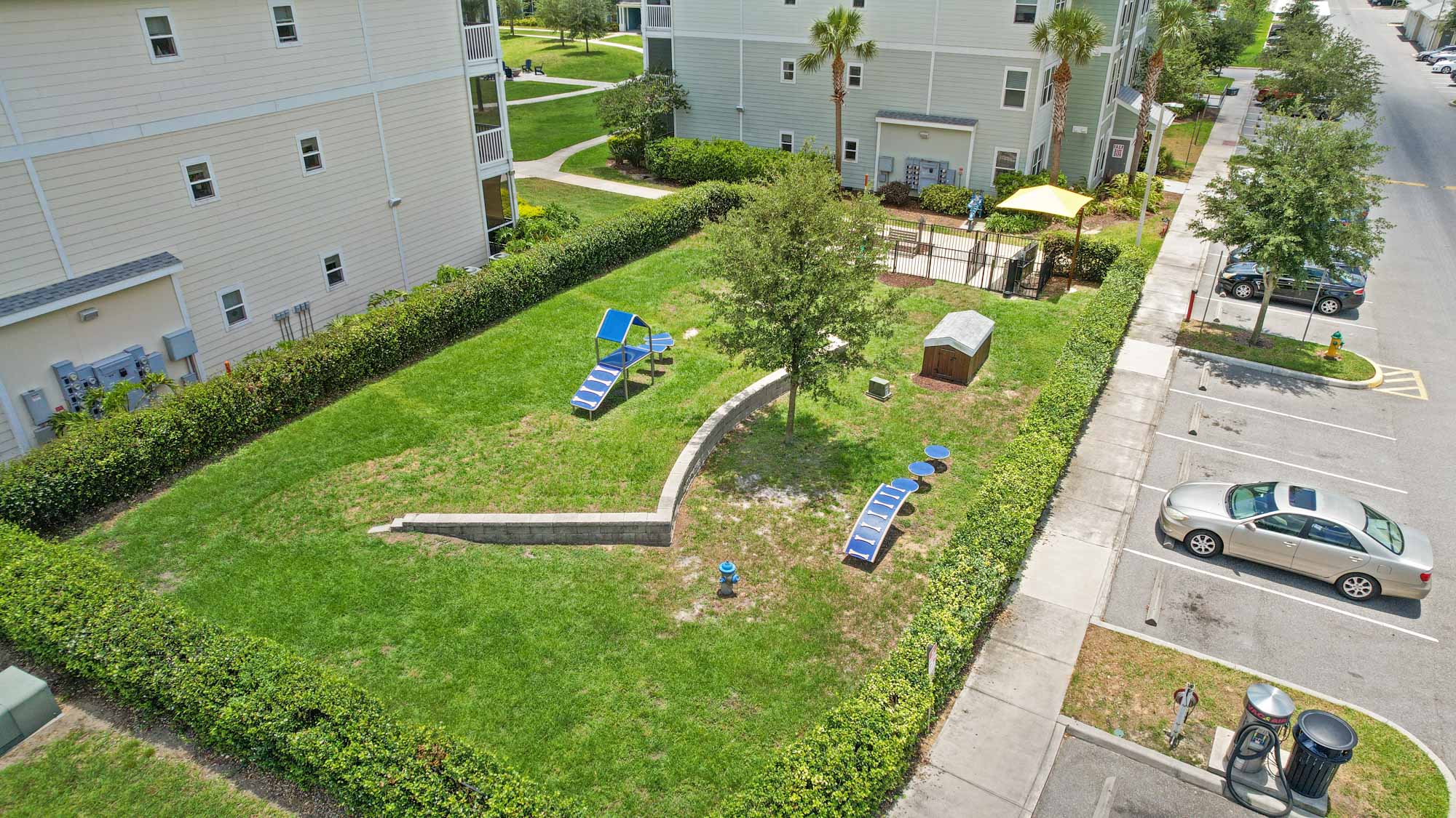 The dog park at Domain apartments in Kissimmee, Florida.