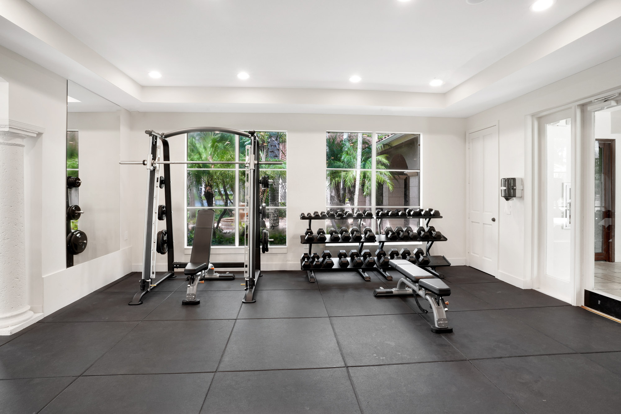 The fitness center at Miramar Lake in Fort Lauderdale, FL.