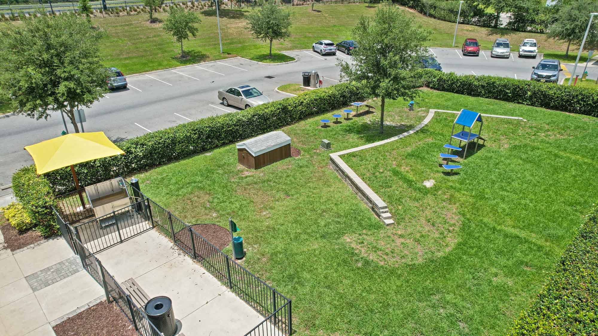 The dog park at Domain apartments in Kissimmee, Florida.