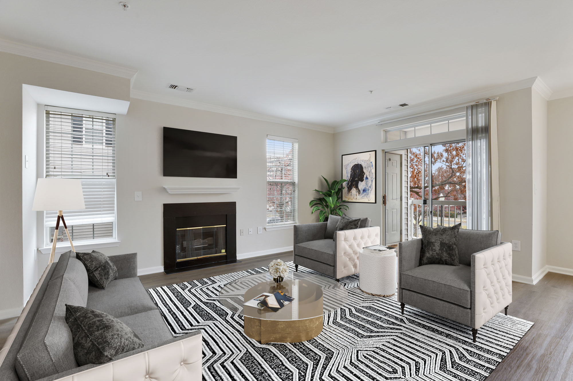 Living room at Cameron Court in Washington, DC