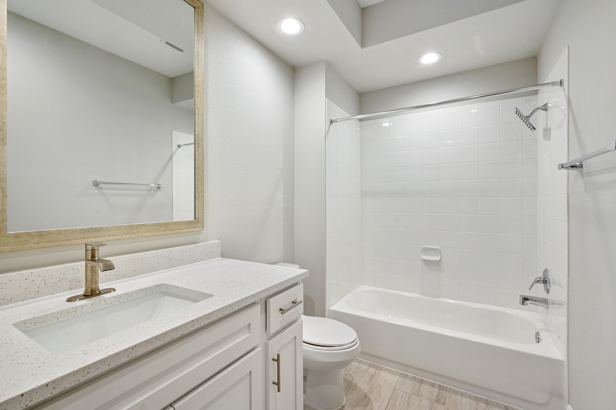 The bathroom in a Village on Memorial townhouse in Houston, TX.