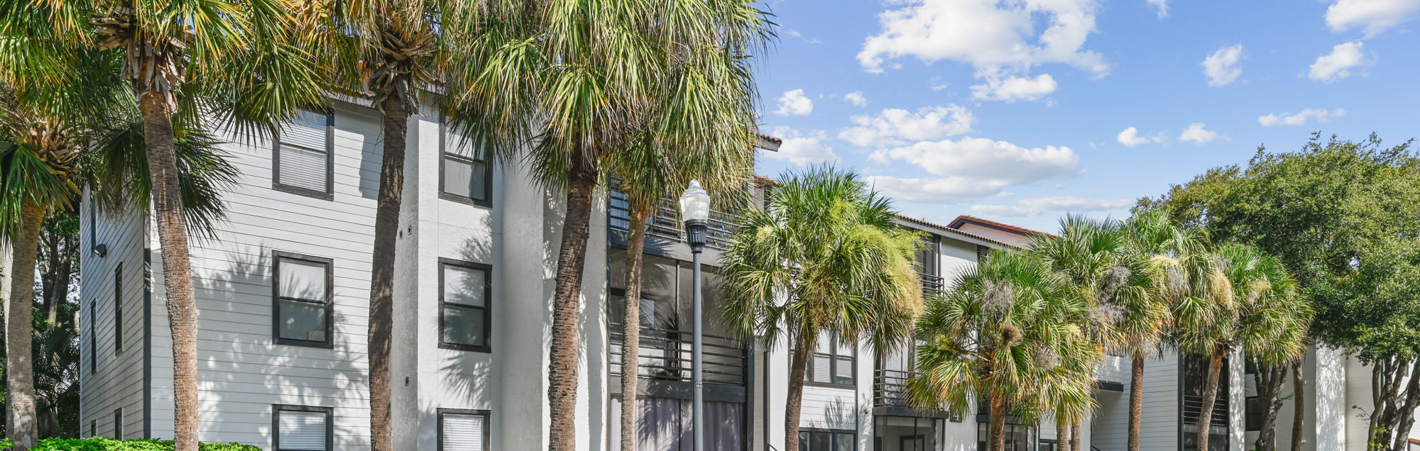 The exterior of the apartments at South Pointe in Tampa, Florida.