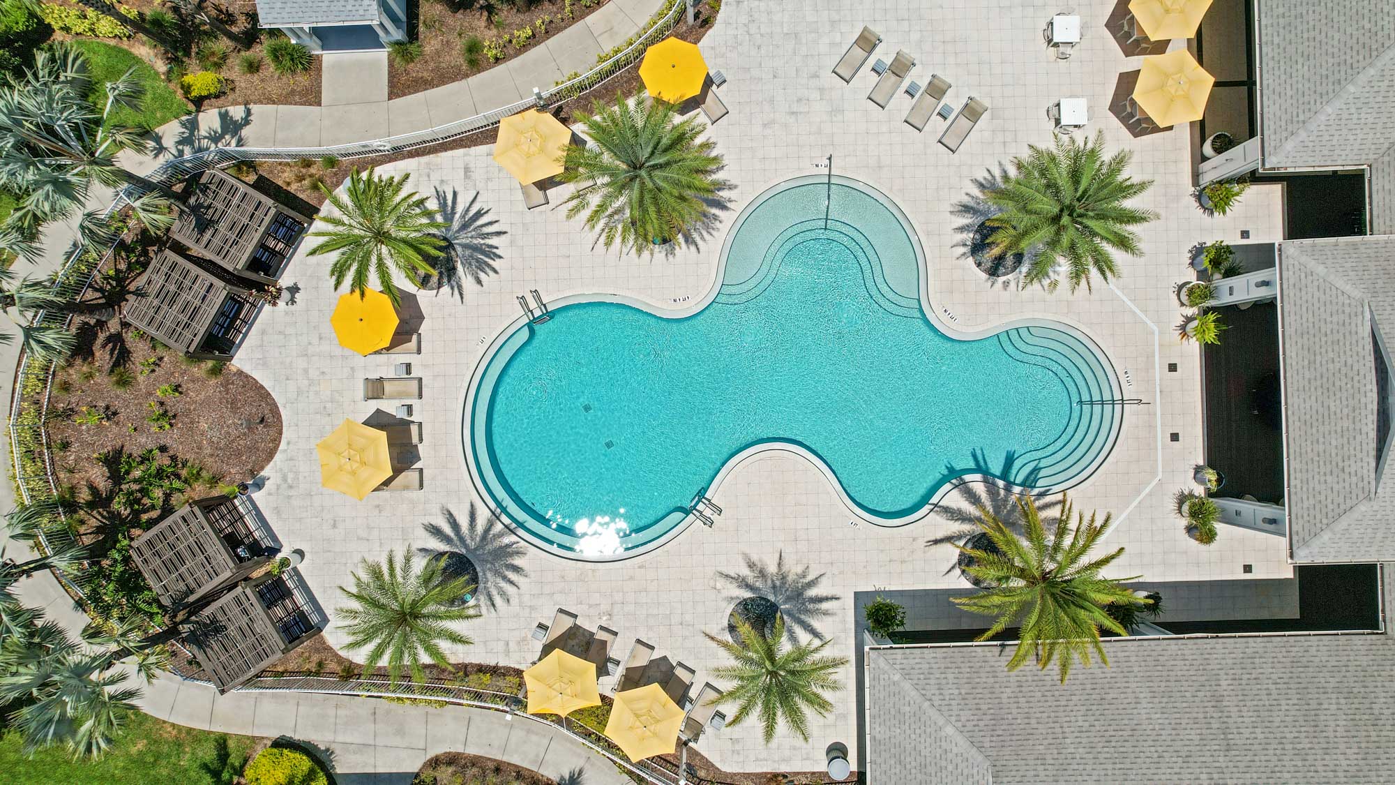 The pool at Domain apartments in Kissimmee, Florida.