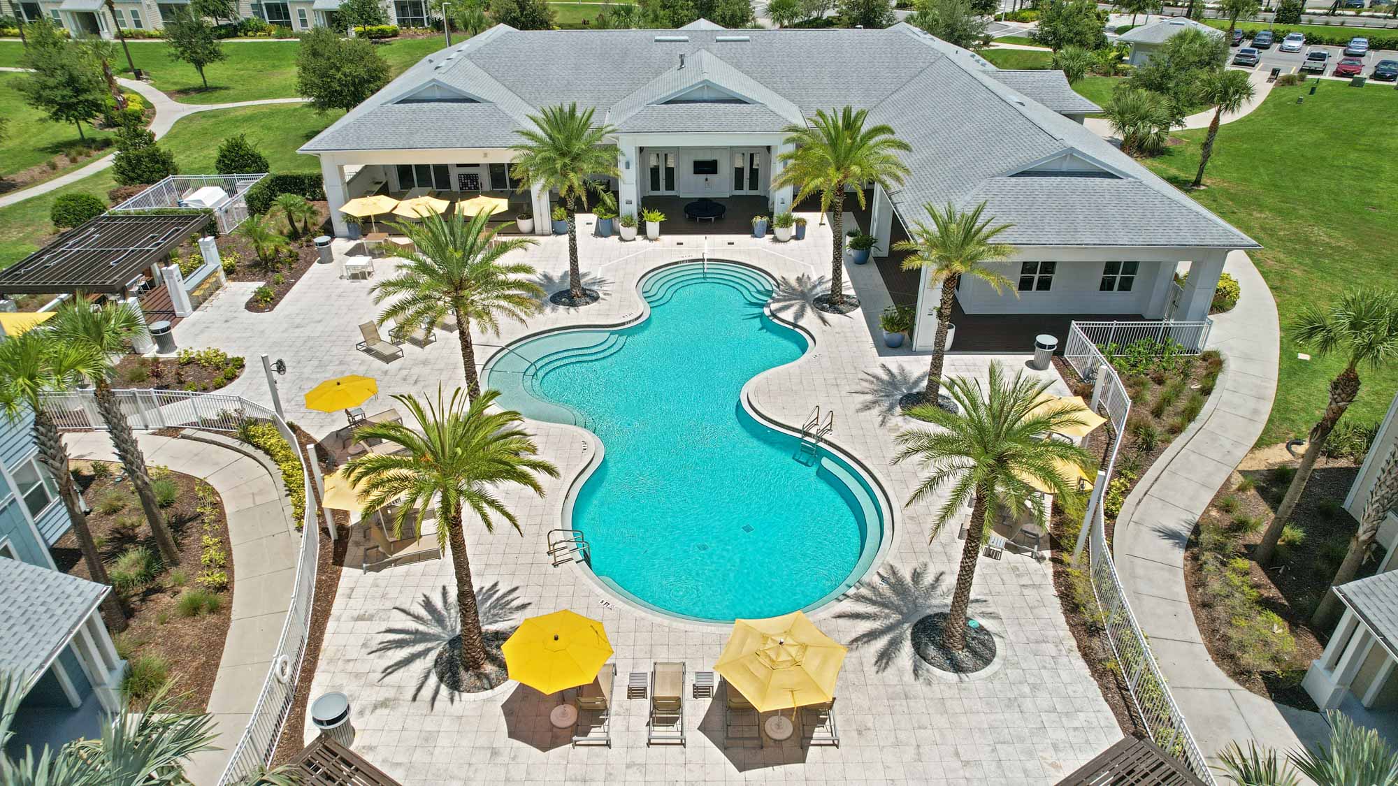 The pool at Domain apartments in Kissimmee, Florida.