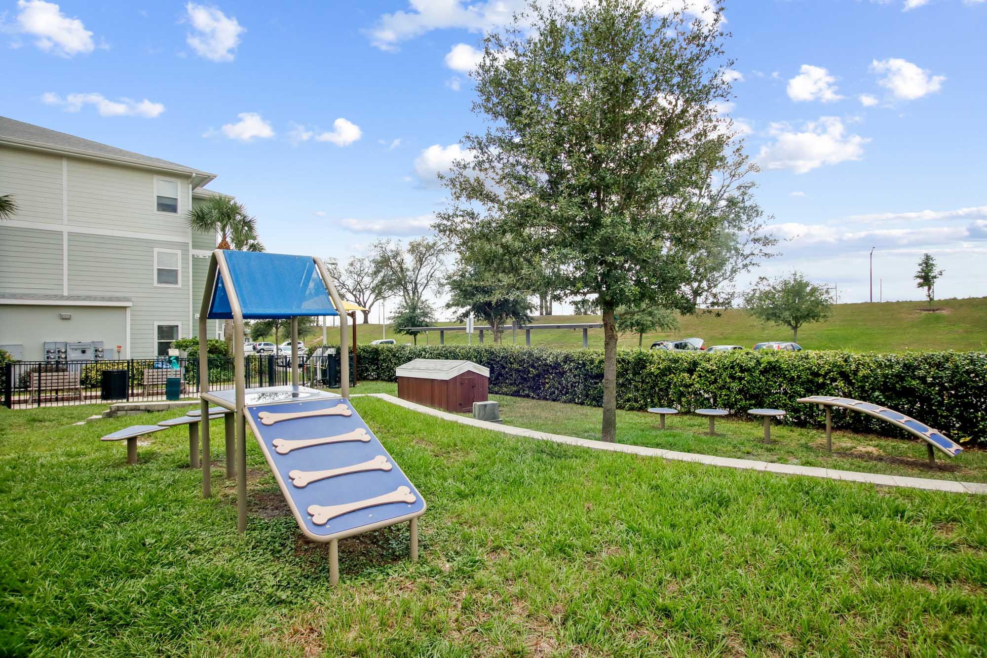 The dog park at Domain apartments in Kissimmee, Florida.