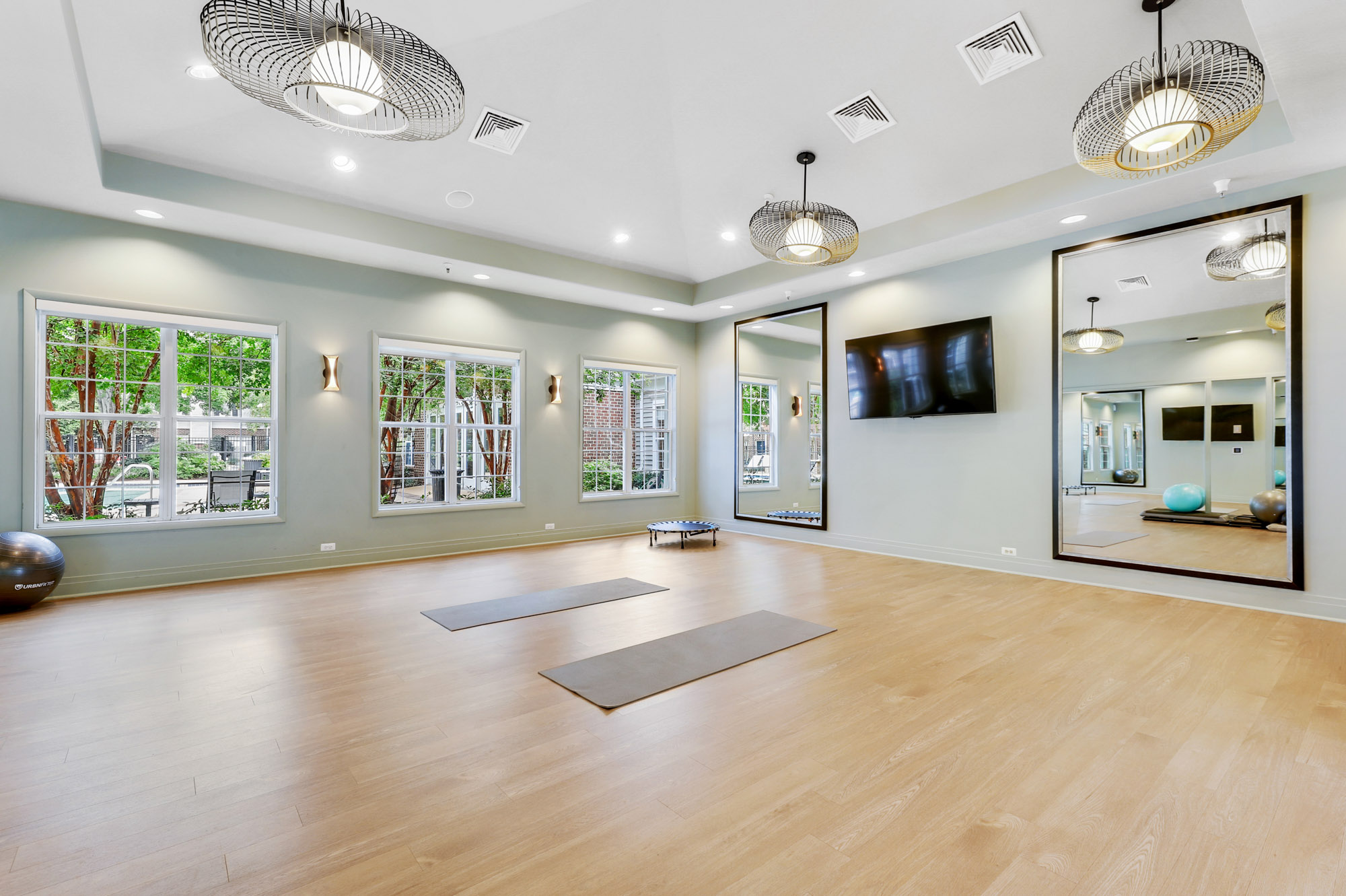 Yoga studio at Cameron Court in Washington, DC