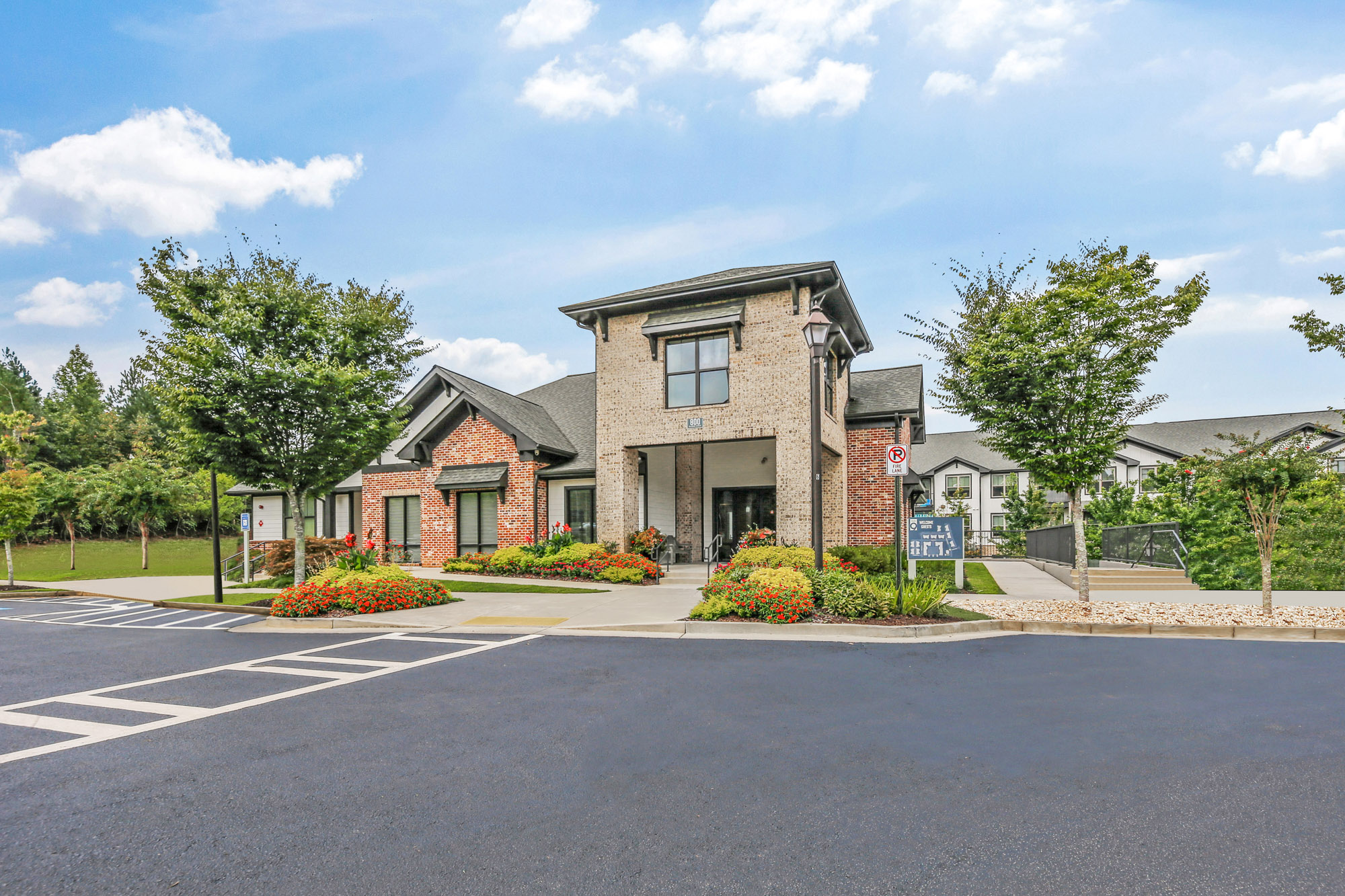 The exterior of Park 9 apartments in Atlanta, GA.