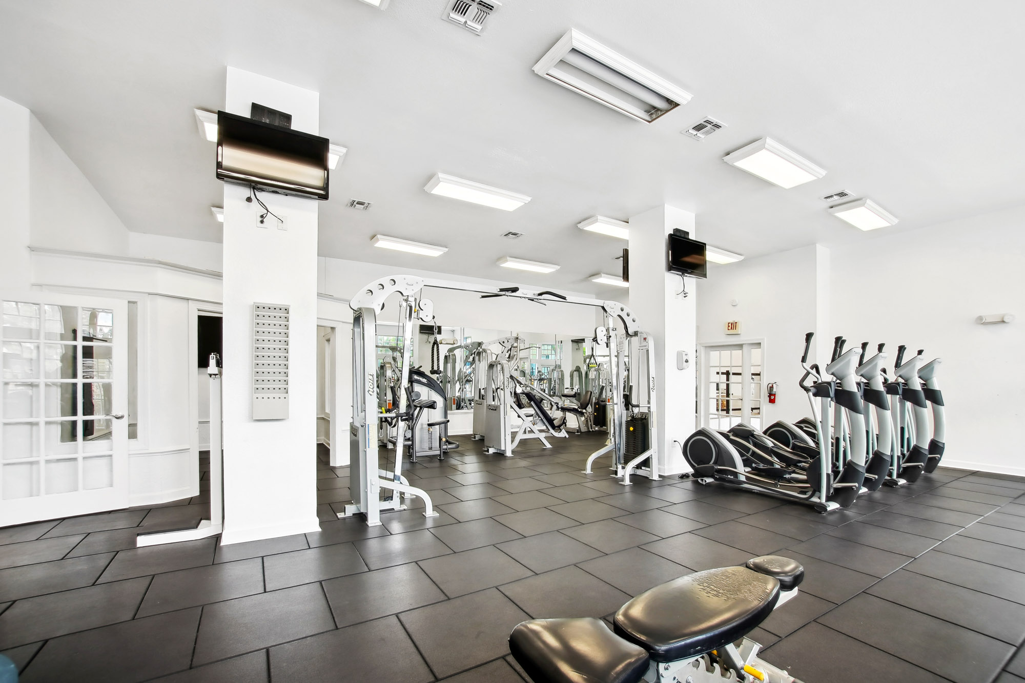 The fitness center at Osprey Links at Hunter's Creek in Orlando, Florida.