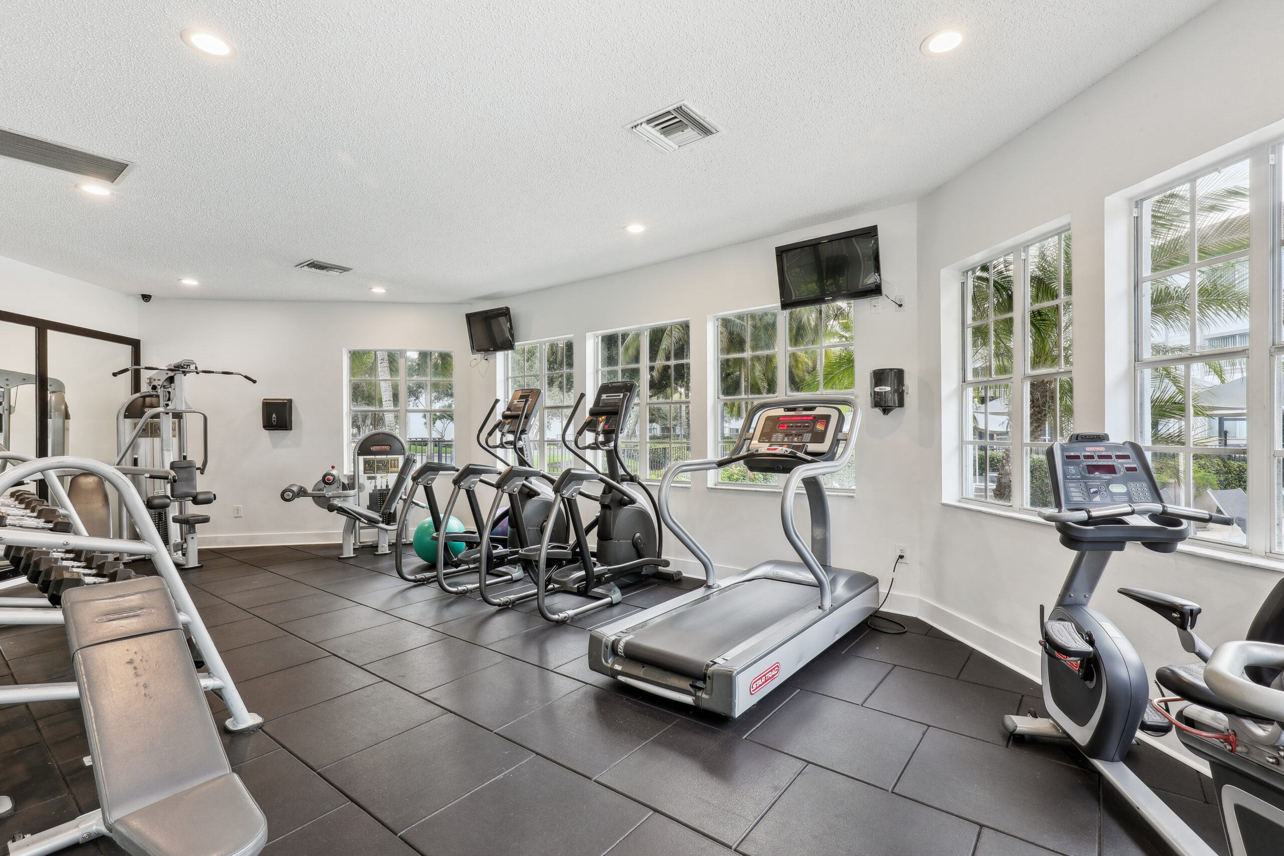 The fitness center at Sabal Point in Fort Lauderdale, FL.