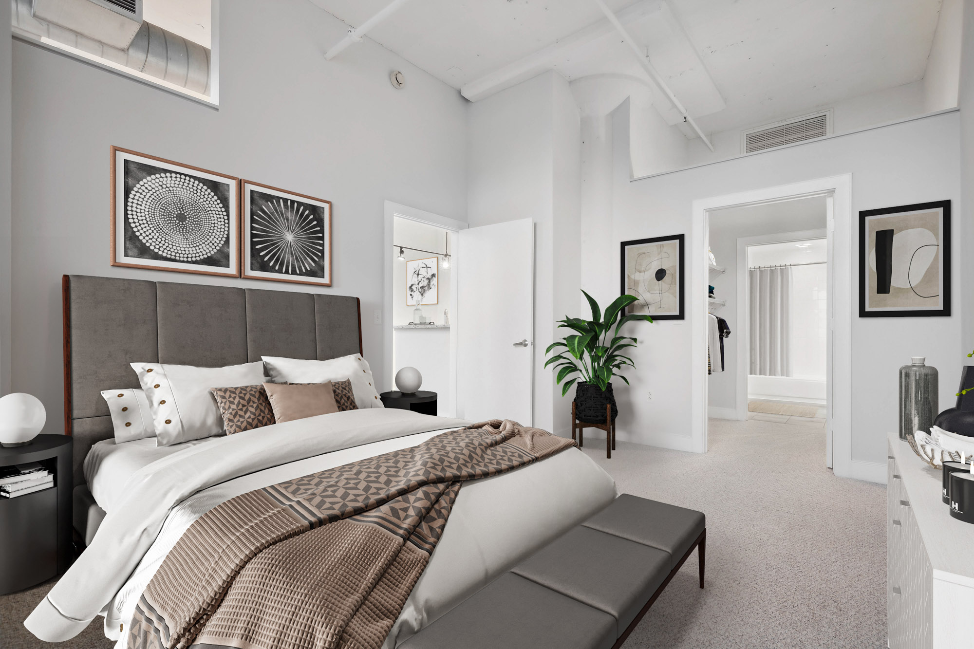 Bedroom at The Lofts at 1835 Arch in Philadelphia, PA