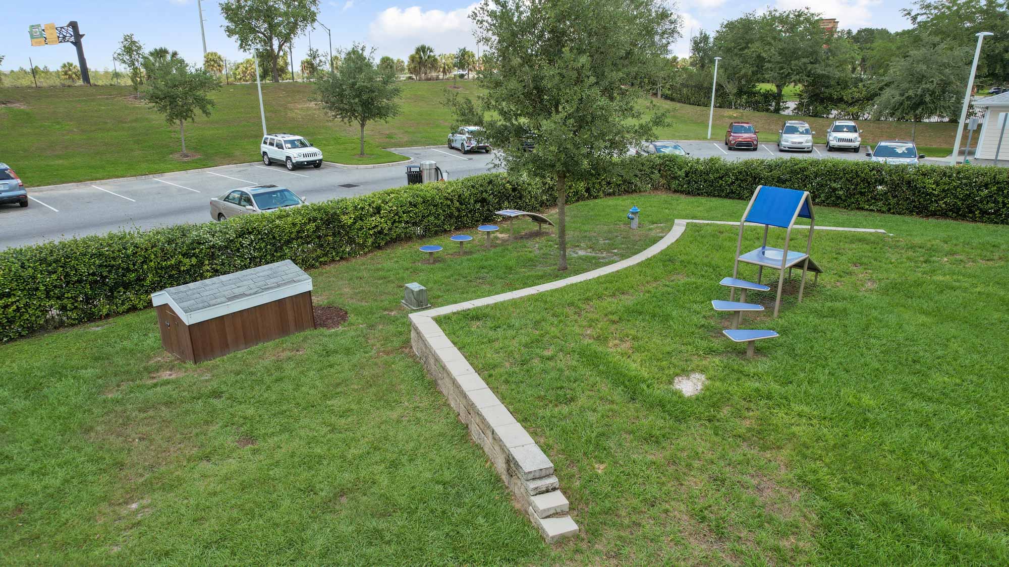 The dog park at Domain apartments in Kissimmee, Florida.