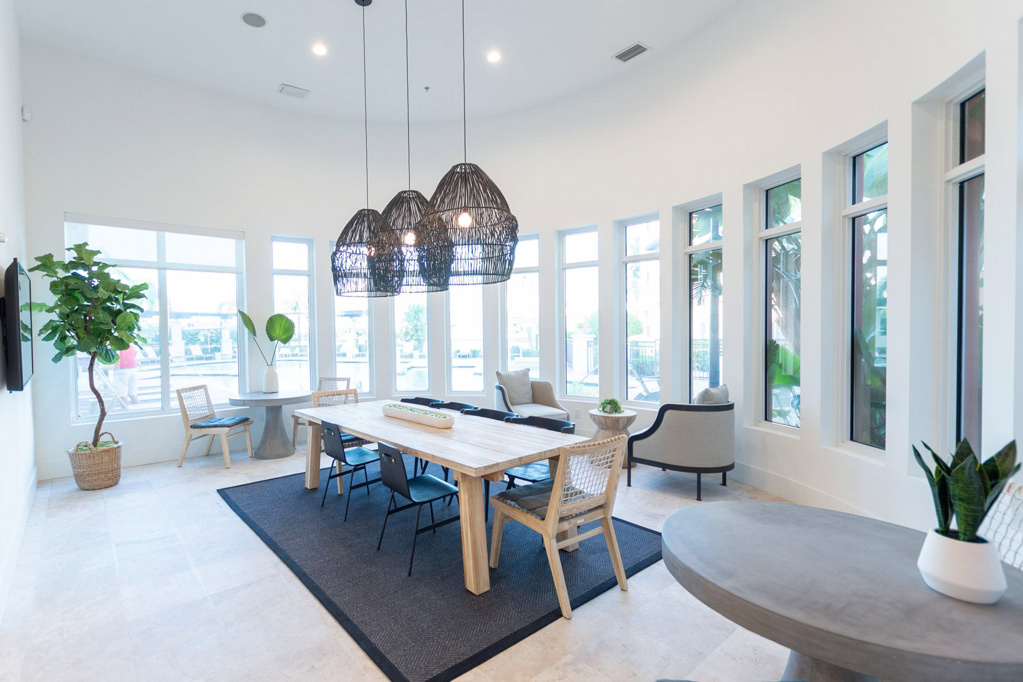 The lounge at Solano at Miramar FL apartments in Miramar South Florida