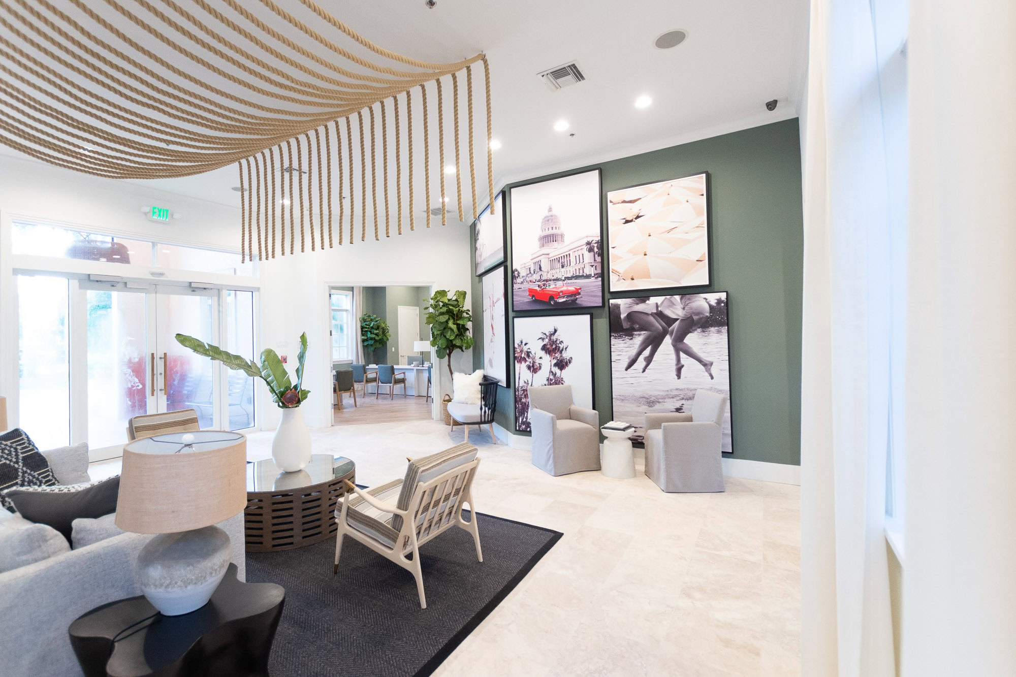 The lounge at Solano at Miramar FL apartments in Miramar South Florida