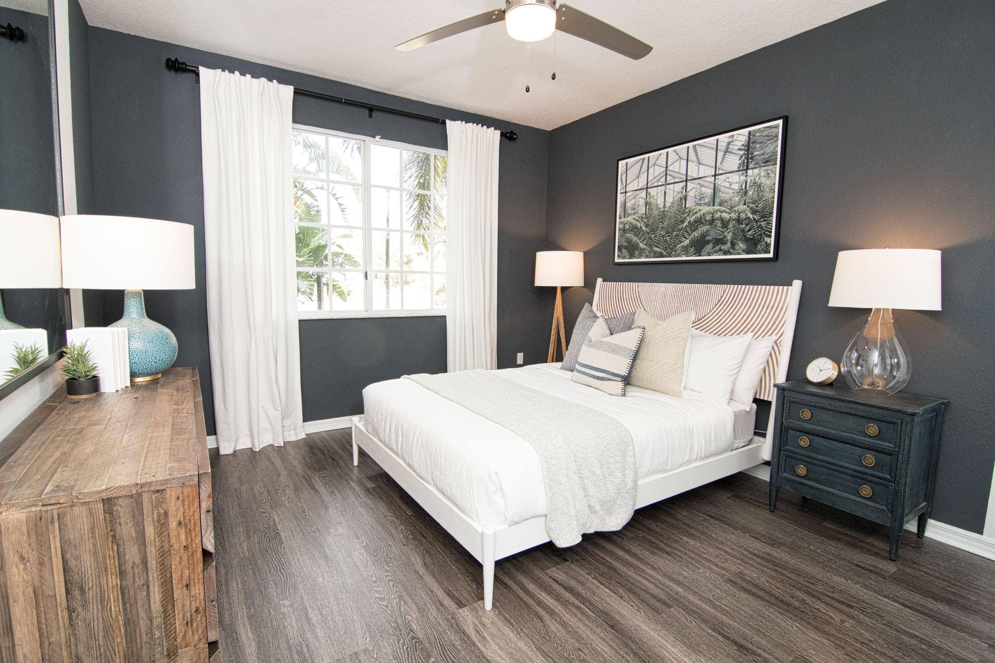 A bedroom at Solano at Miramar FL apartments in Miramar South Florida
