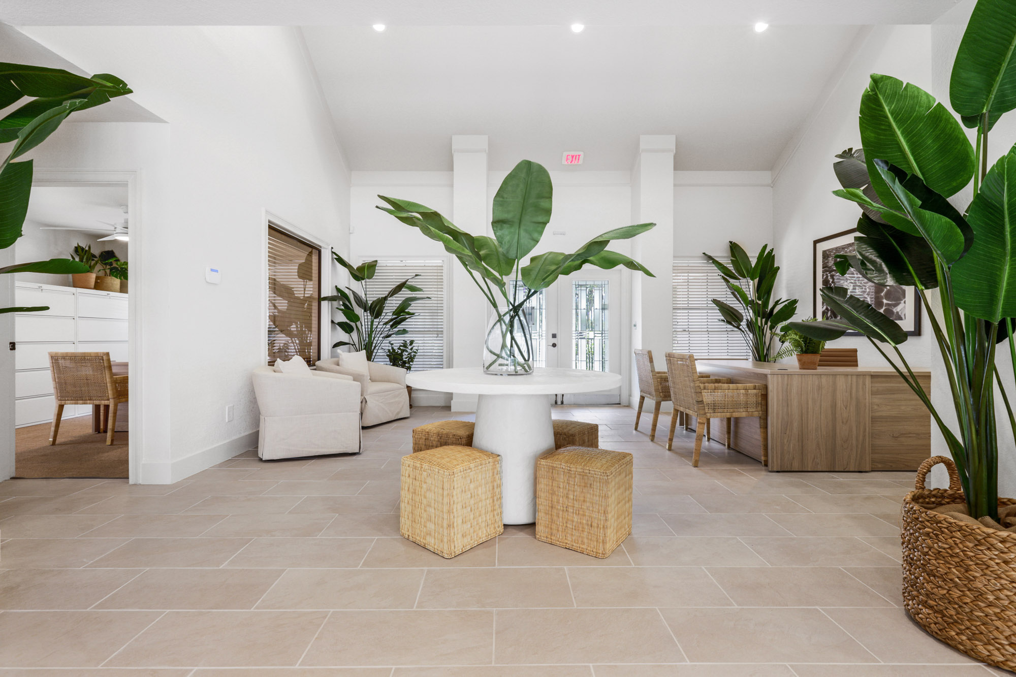 The clubhouse at St. James Crossing apartments in North Tampa, Florida.
