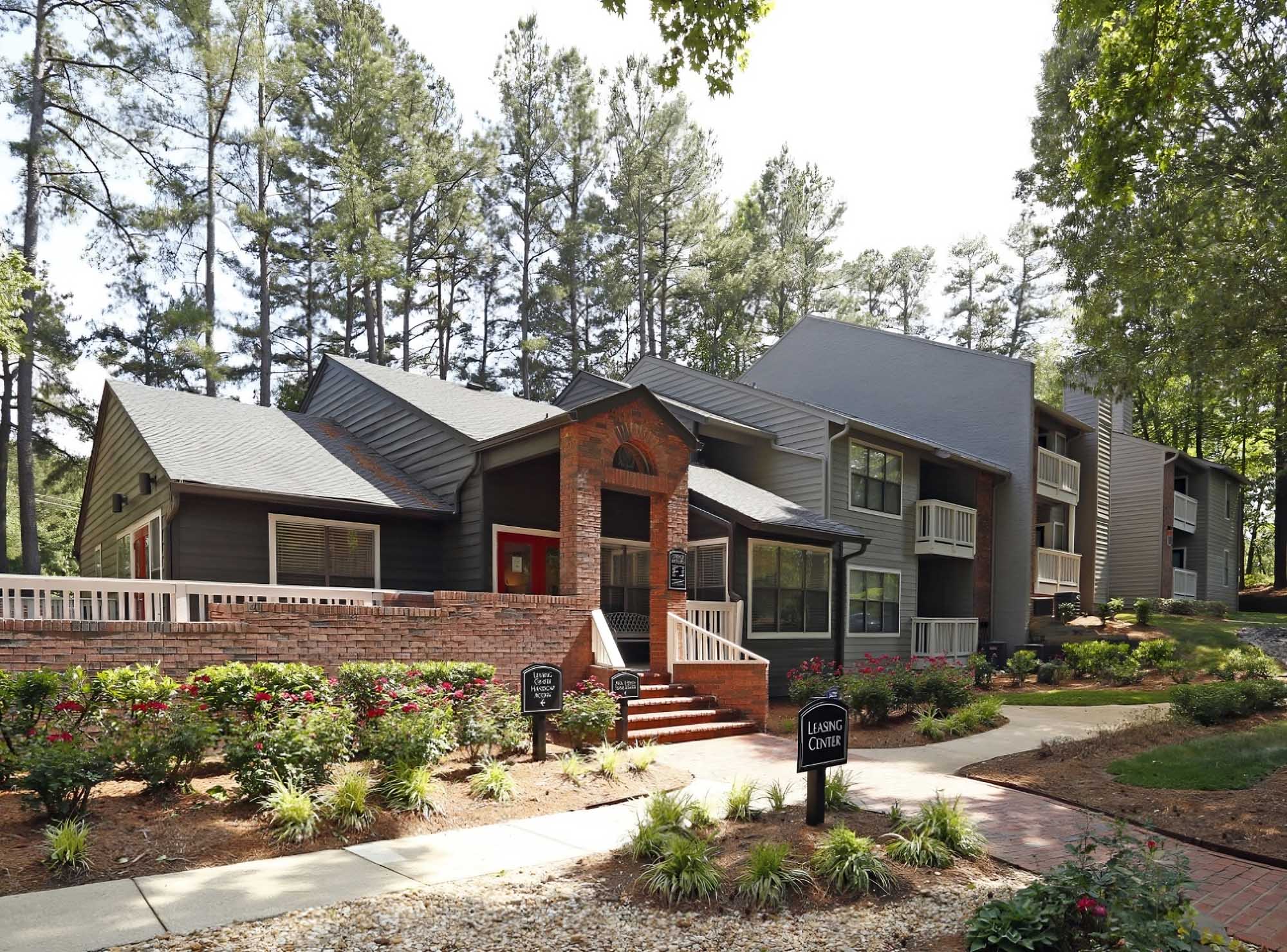 The leasing center at Millbrook apartments in Raleigh, NC.