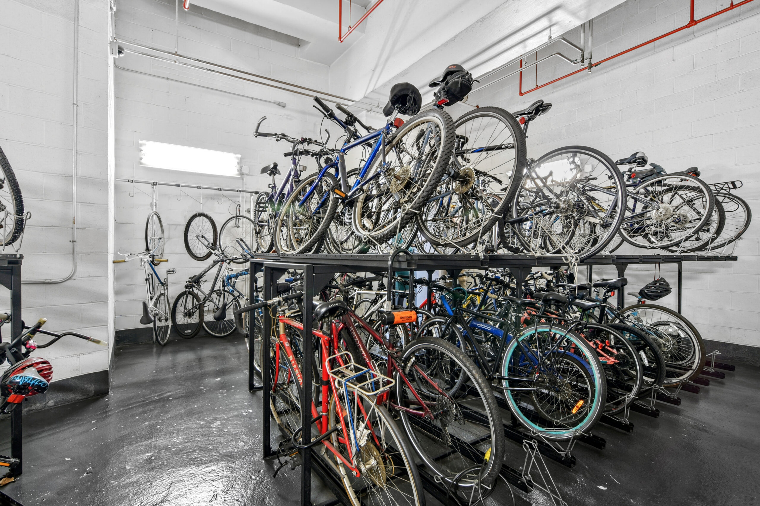 Ample bike storage for residents.