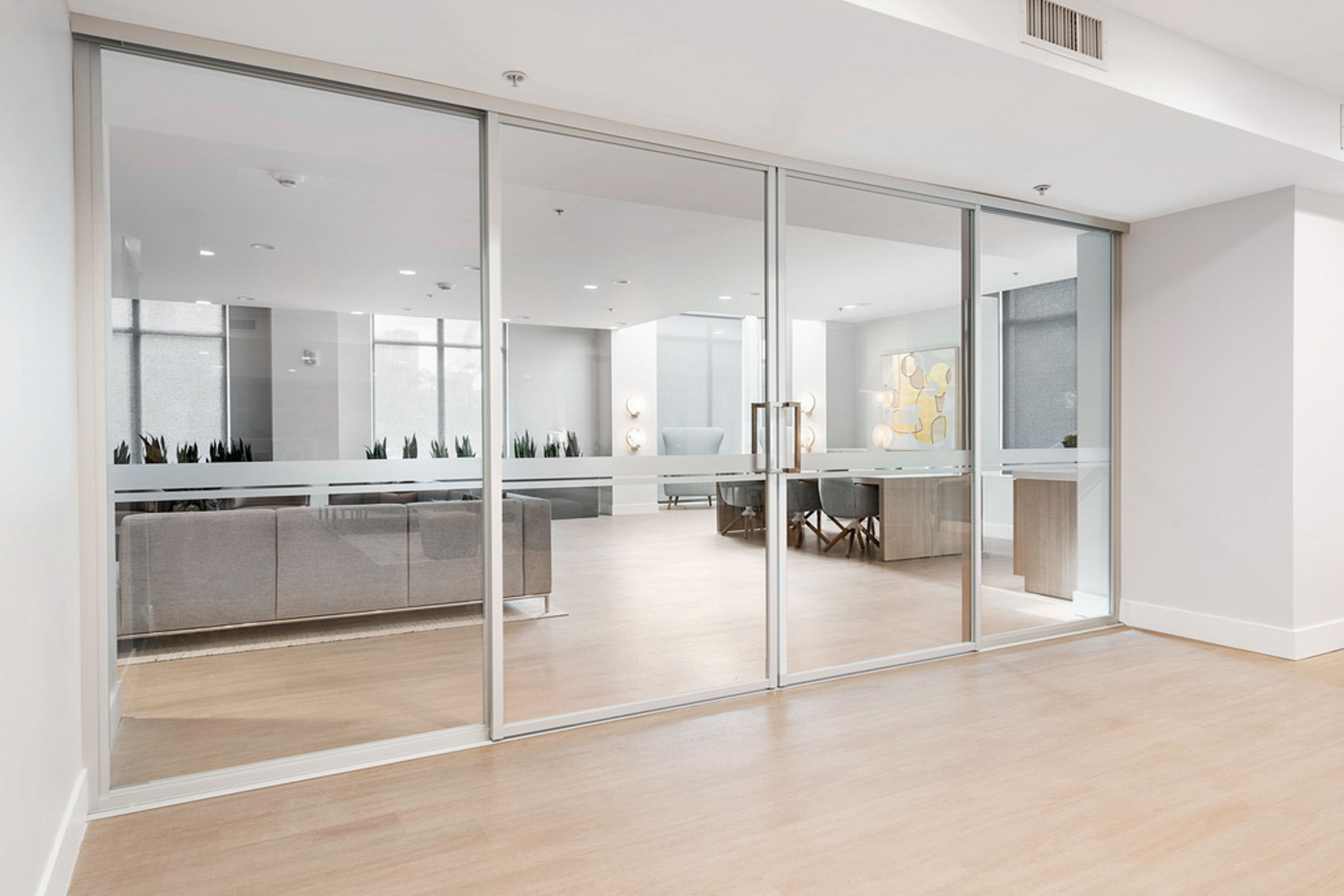 Lounge entrance at Vantage Pointe apartments in San Diego, CA