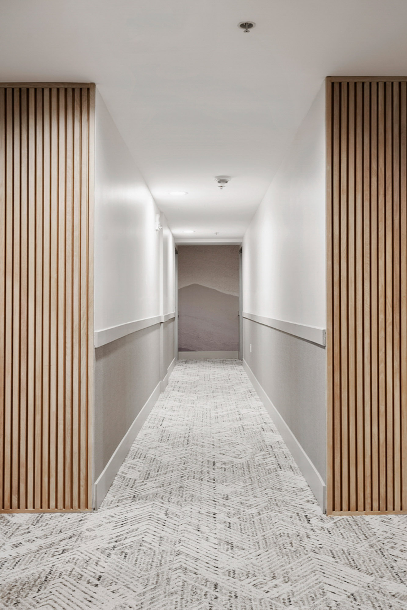 Hallway at Vantage Pointe apartments in San Diego, CA