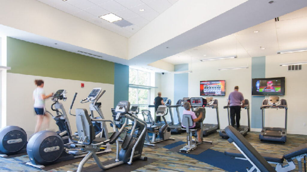 Fitness Center at Hummingbird Pointe and The Gardens apartments in Parma, Ohio