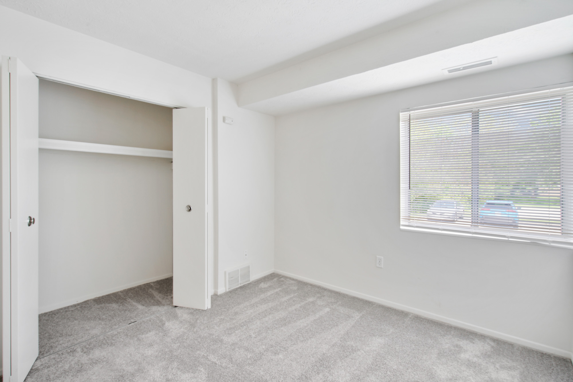 Ample living space for a second bedroom or home office