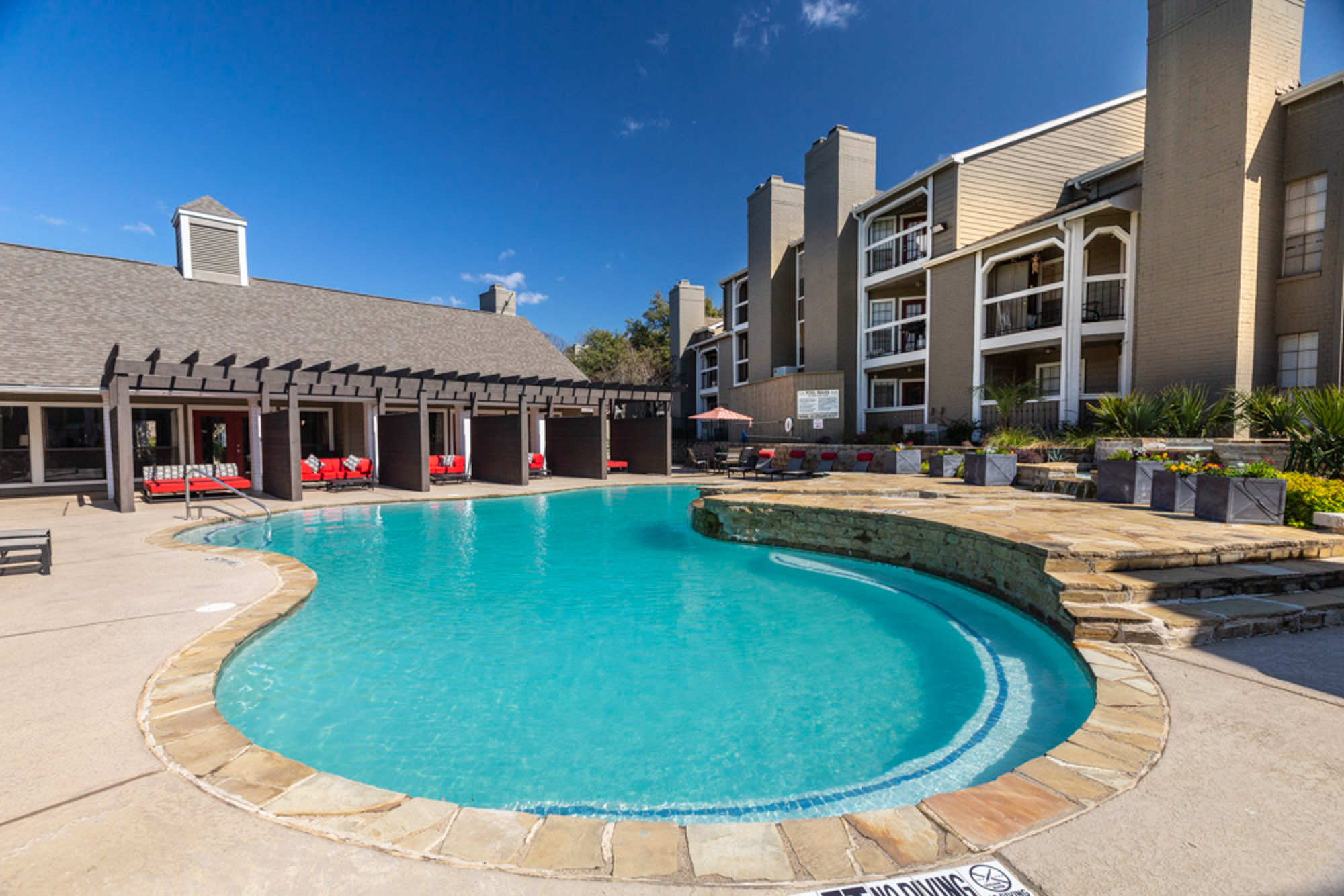 The pool at The Arbors of Las Colinas near Dallas, Texas.