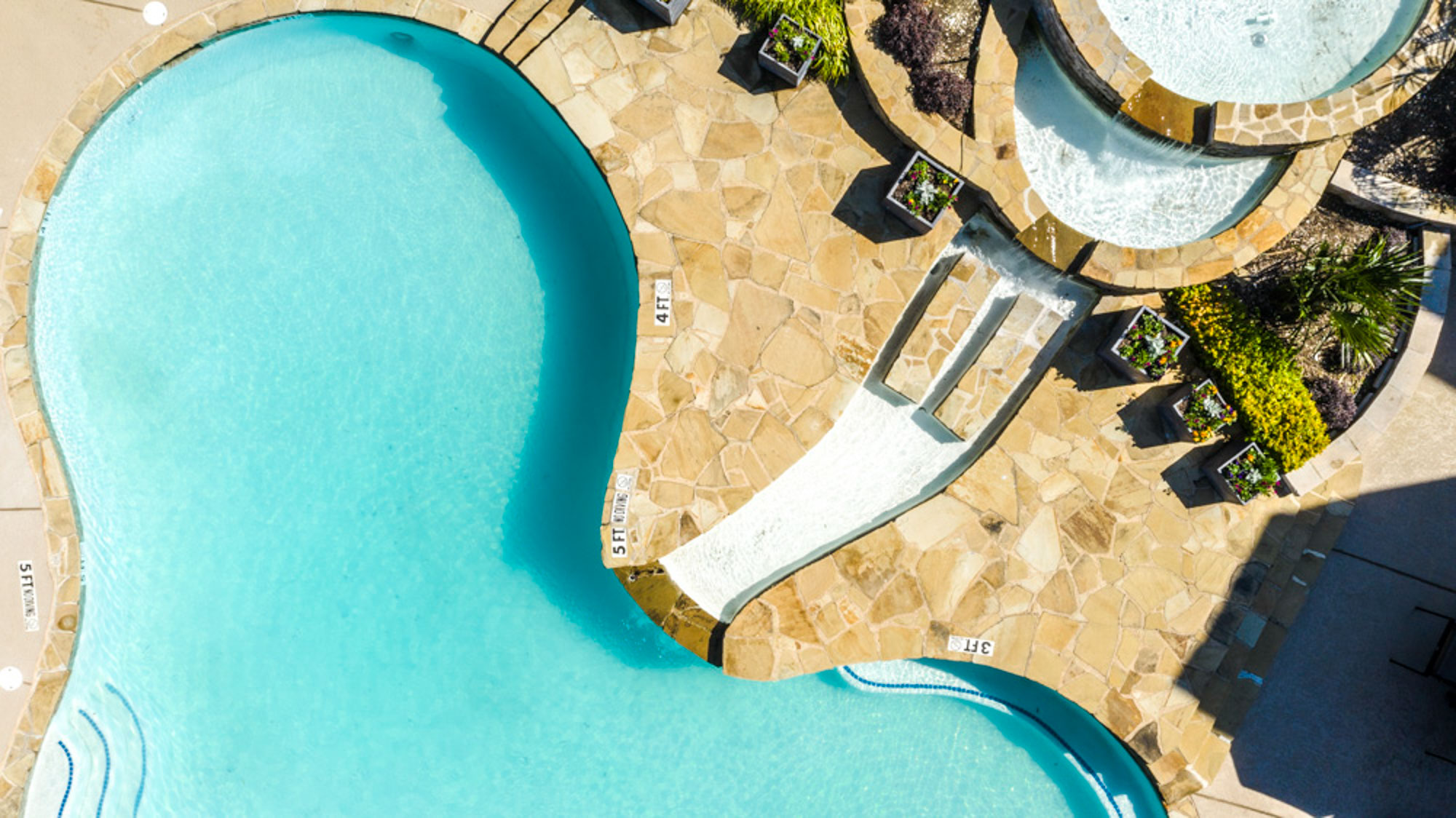 The pool at The Arbors of Las Colinas near Dallas, Texas.