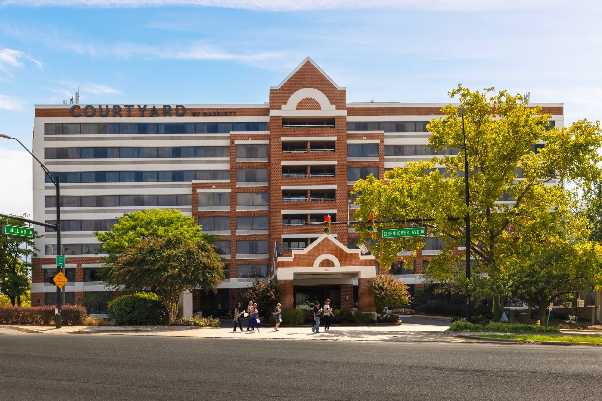 Next to the Courtyard by Marriott, a helpful spot for visiting guests.